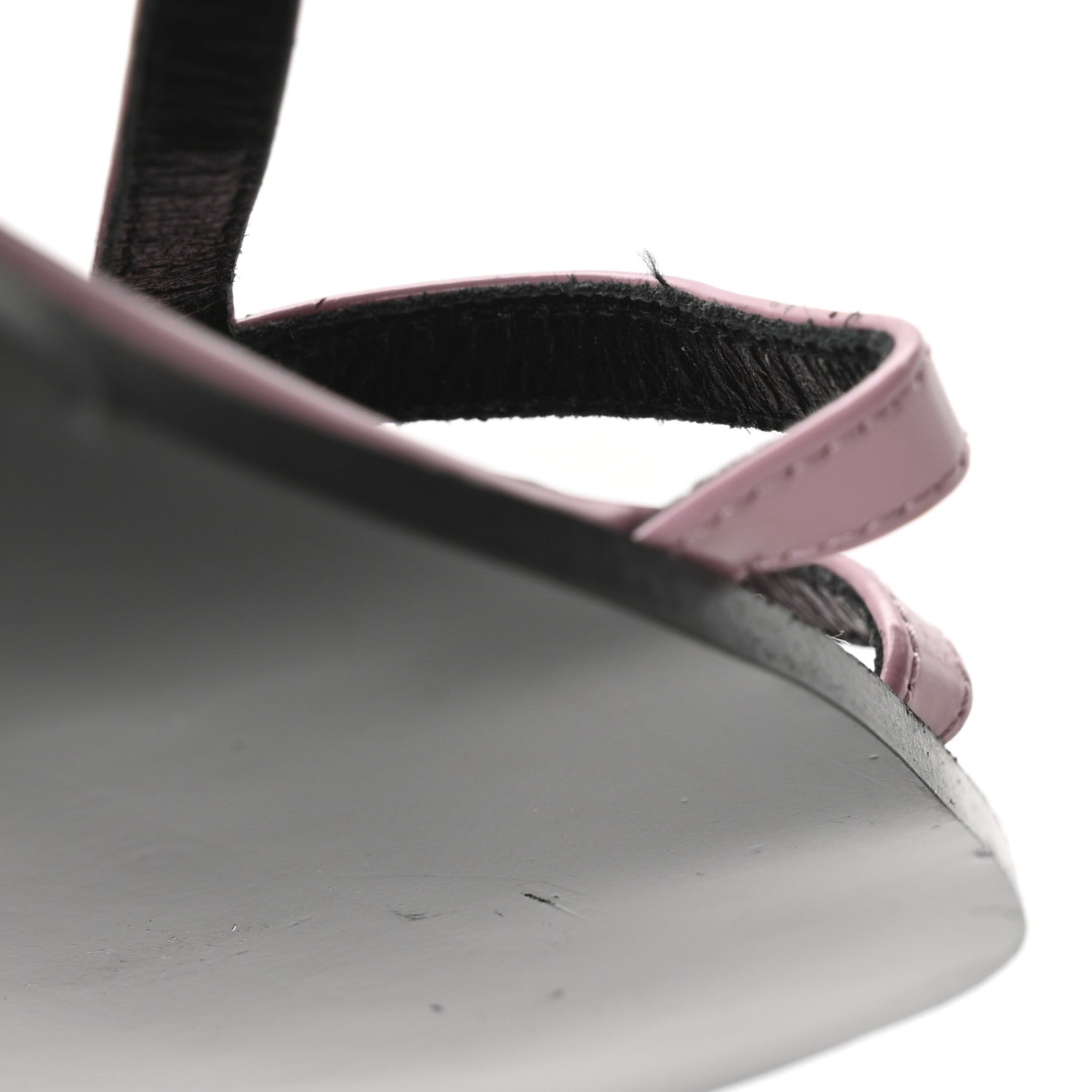 Calfskin Horsebit Divine Slingback Sandals 36 Pink