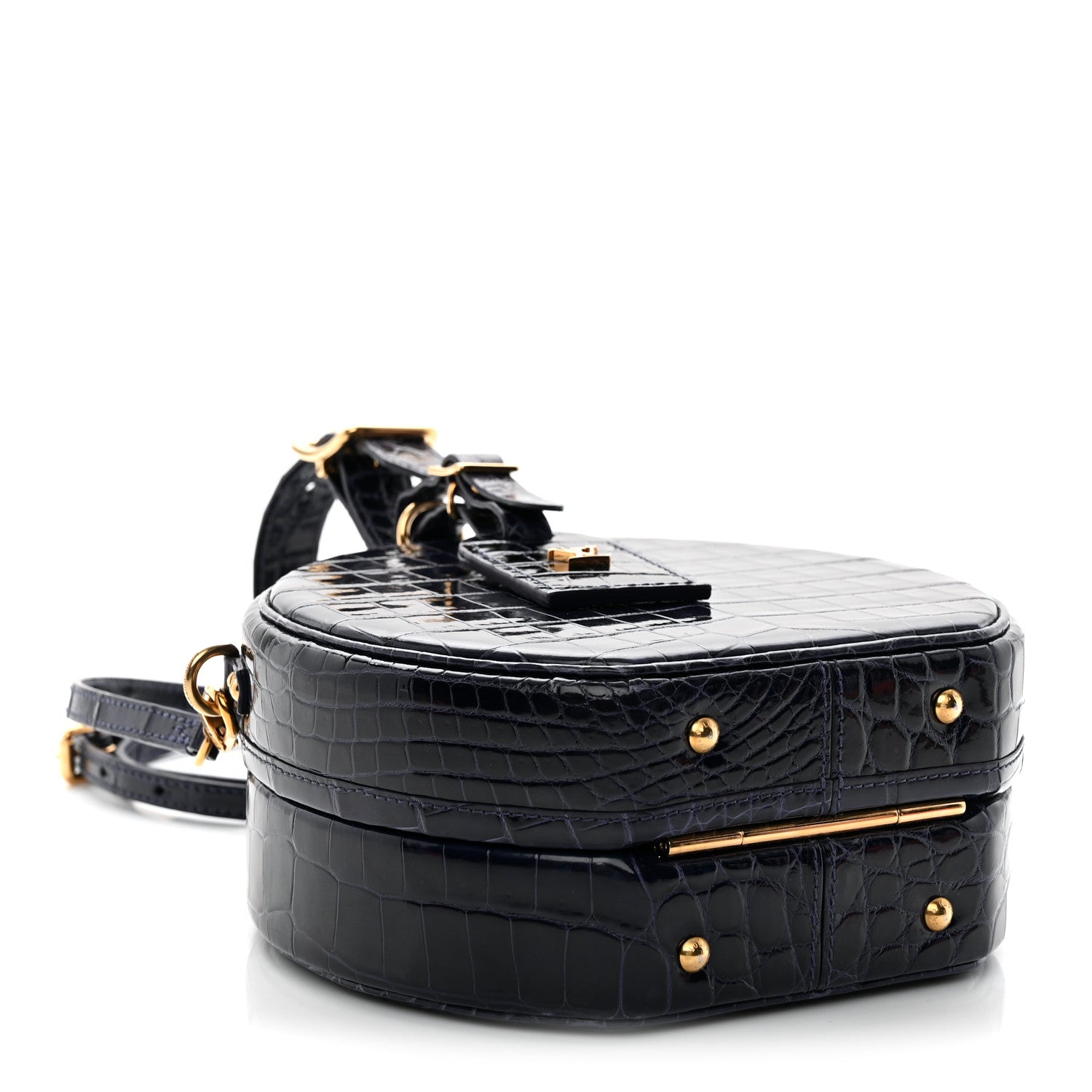 Crocodile Petite Boite Chapeau Navy