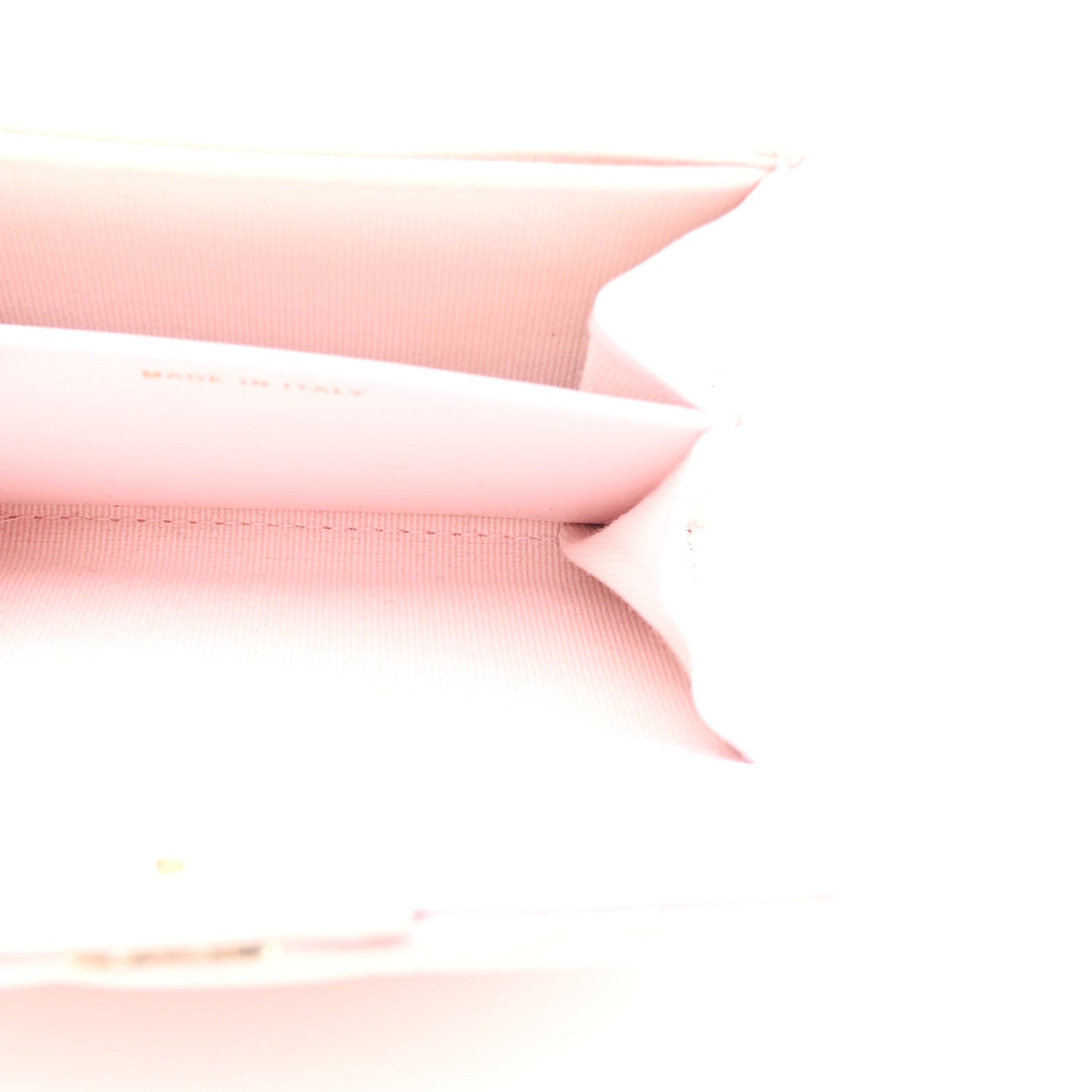 Caviar Quilted Flap Card Holder Wallet Light Pink