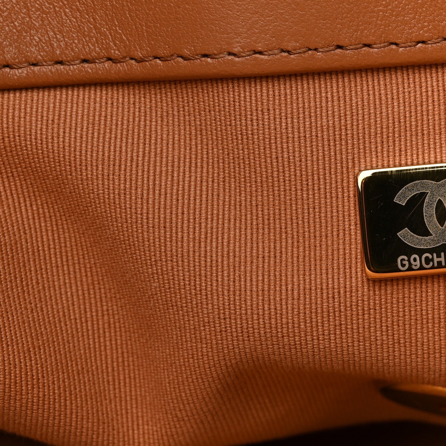 Lambskin Quilted Large Chanel 19 Flap Brown