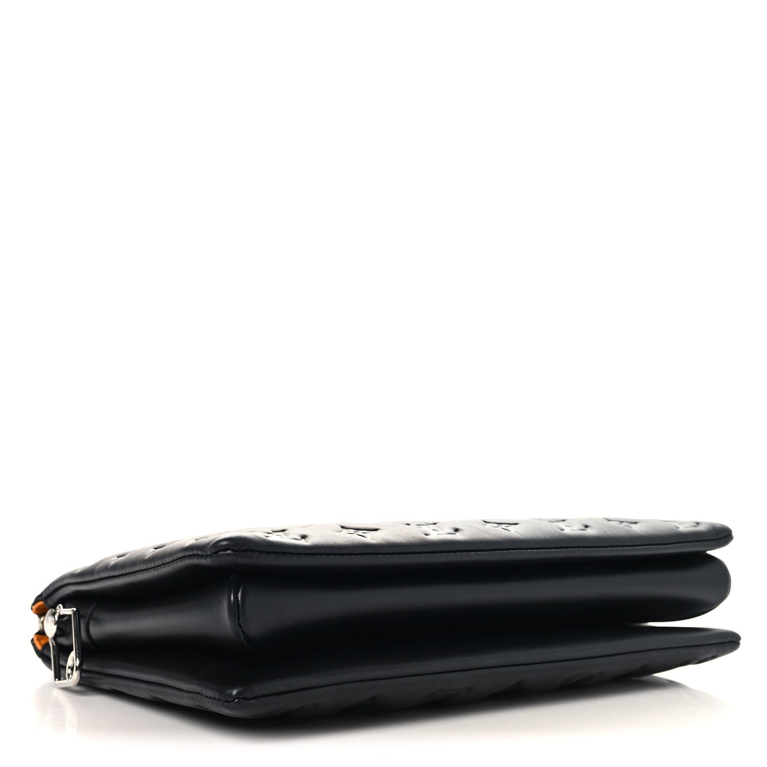 Lambskin Embossed Monogram Coussin MM Black