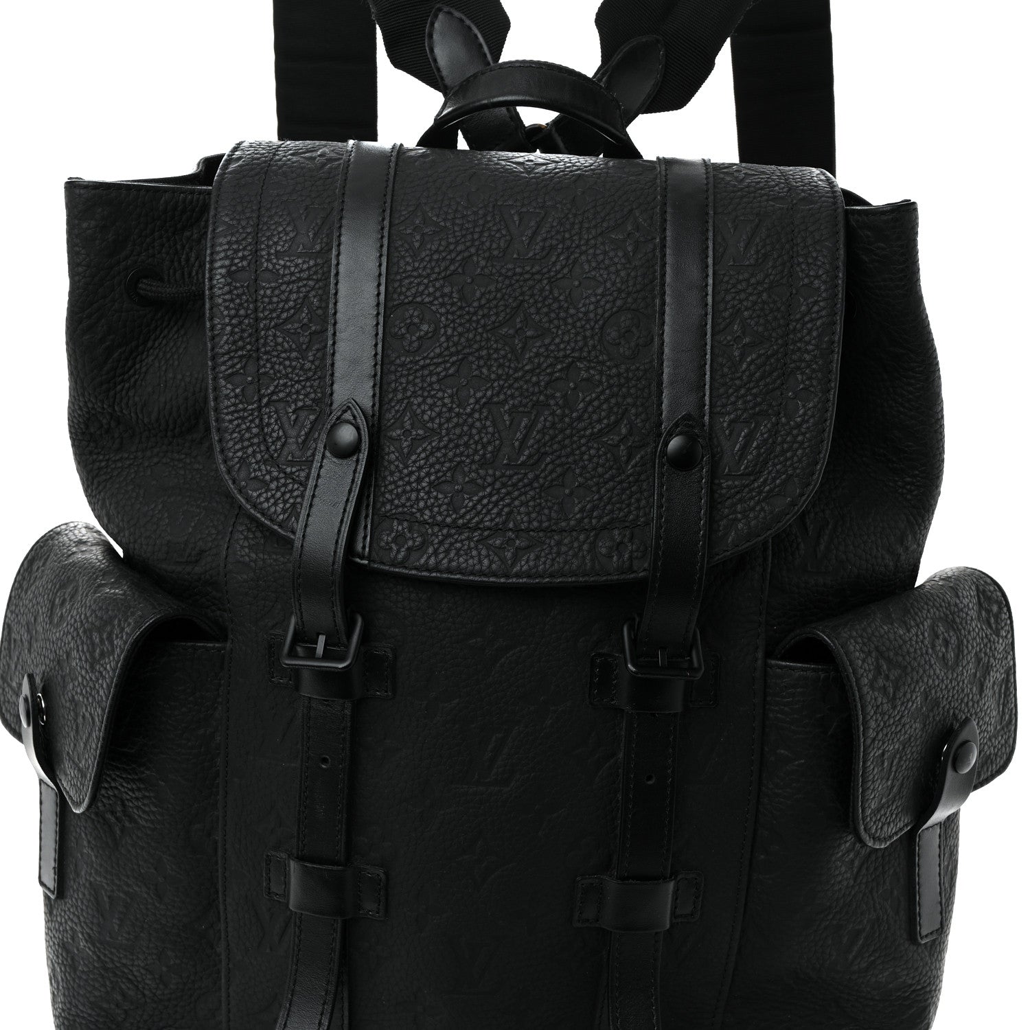 Taurillon Monogram Christopher PM Backpack Black
