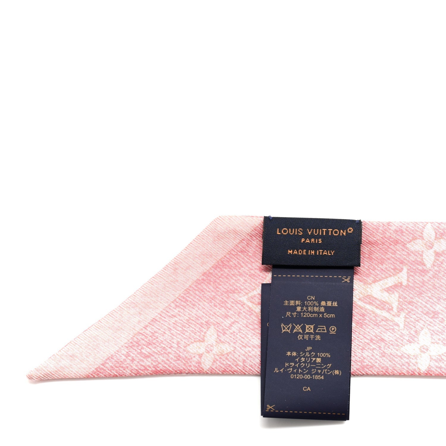 Silk Monogram Infinity BB Bandeau Light Pink