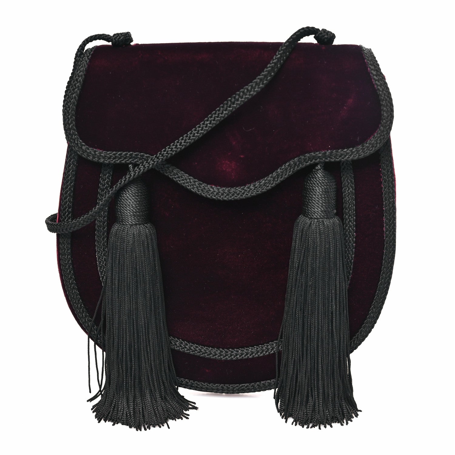 Velvet Opium 2 Crossbody Bag Bordeaux Black