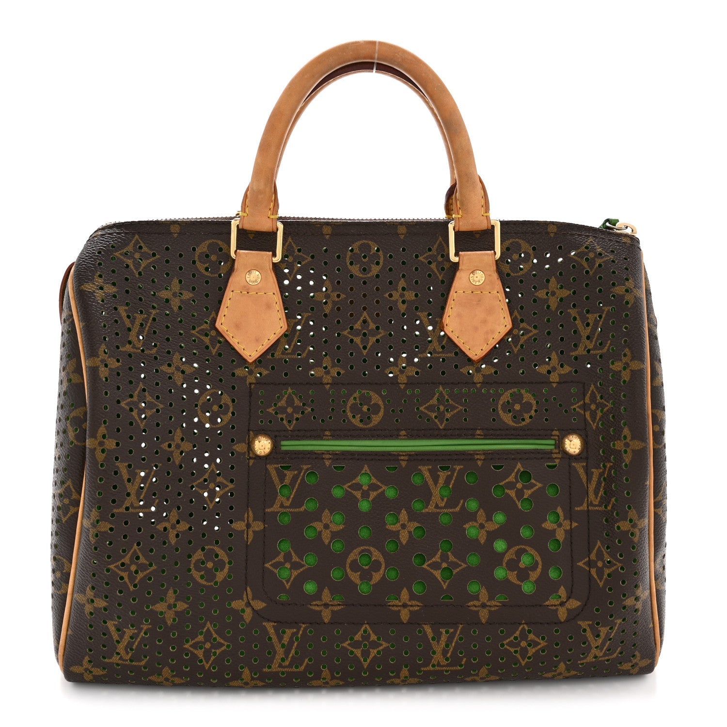 Monogram Perforated Speedy 30 Green