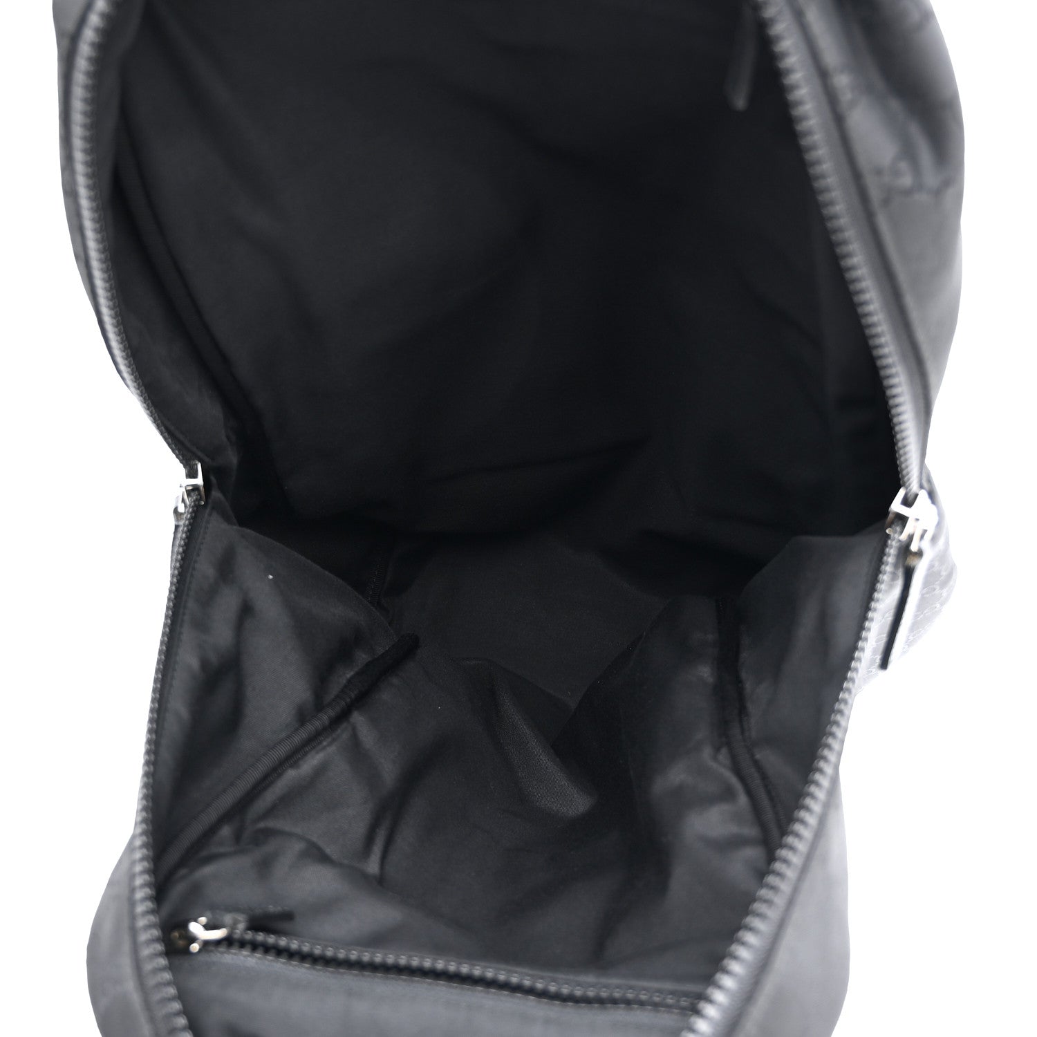 Nylon Monogram Slim Backpack Black