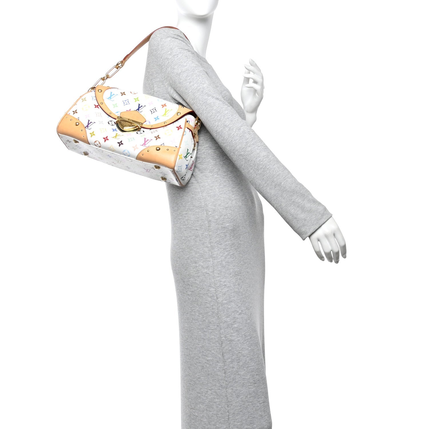 Monogram Multicolor Beverly MM White