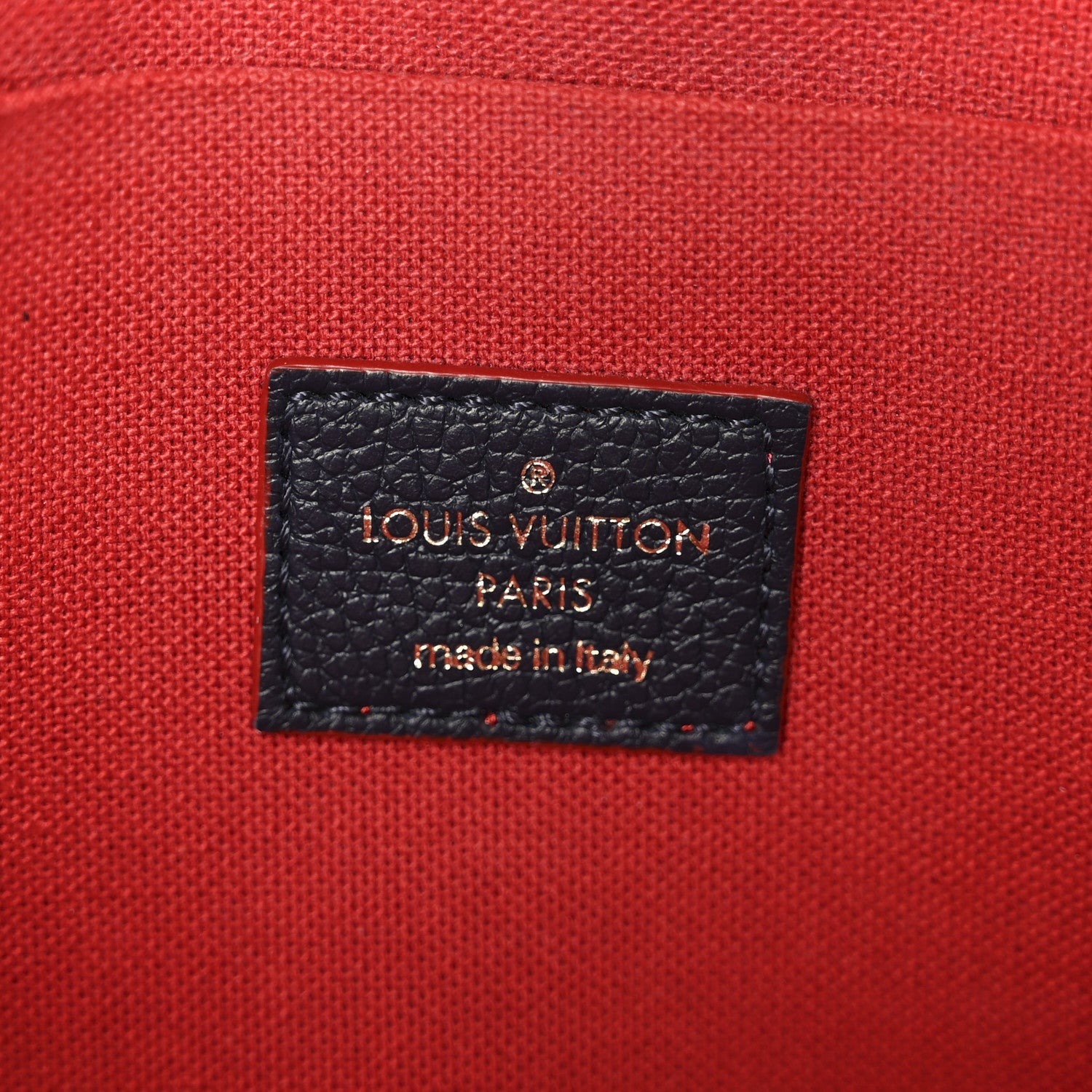 Empreinte Pochette Felicie Chain Wallet Marine Rouge