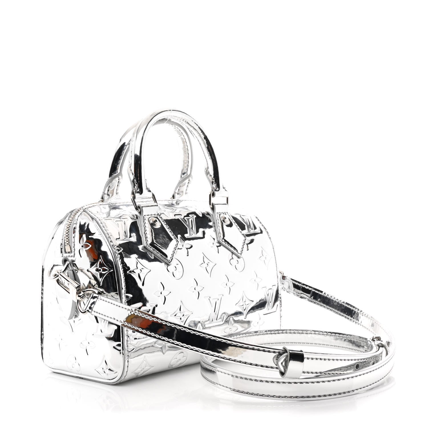Monogram Miroir Speedy Bandouliere 20 Silver