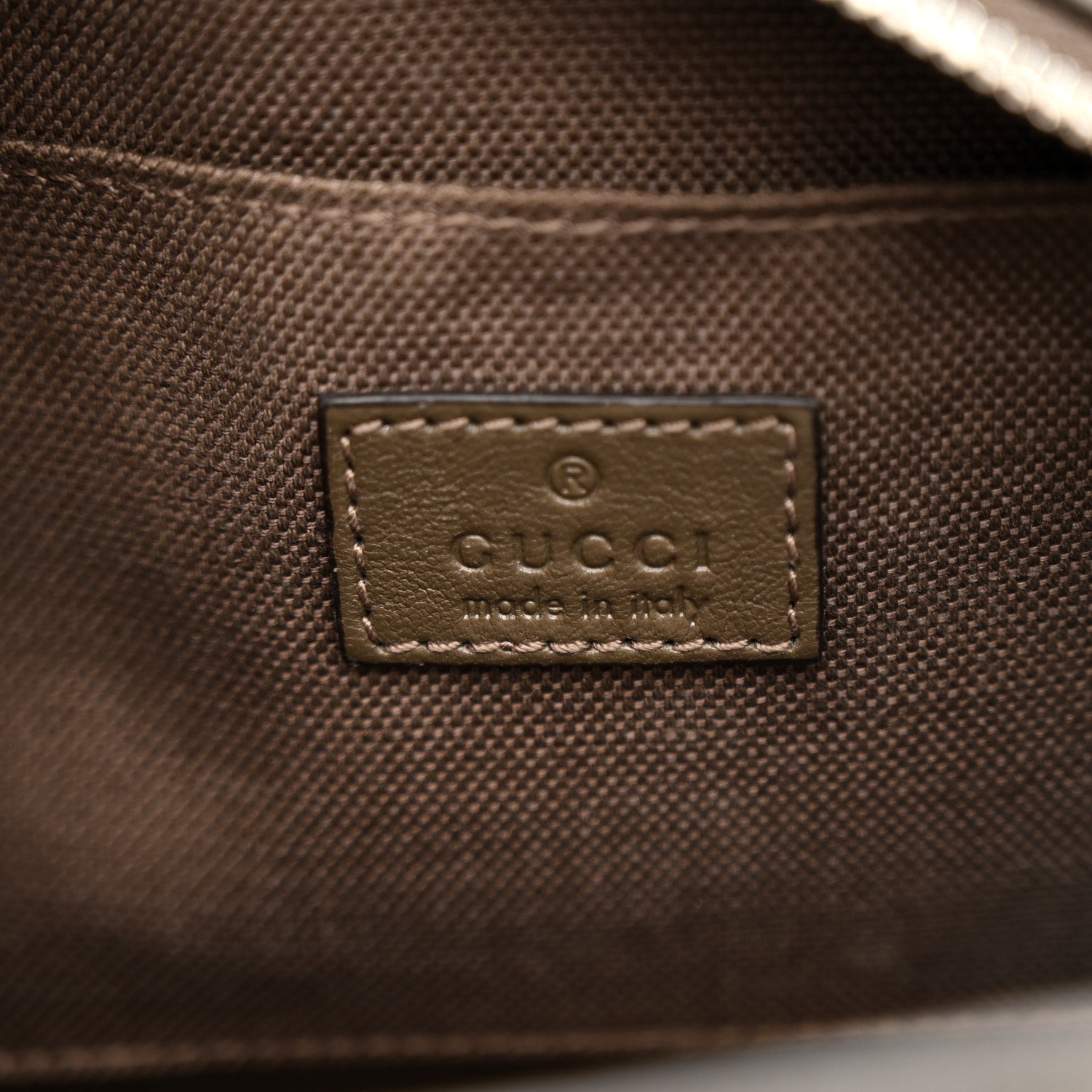 Sakai Be Green Calfskin Diagonal Stitched Mini Blondie Shoulder Bag Craclet Brown