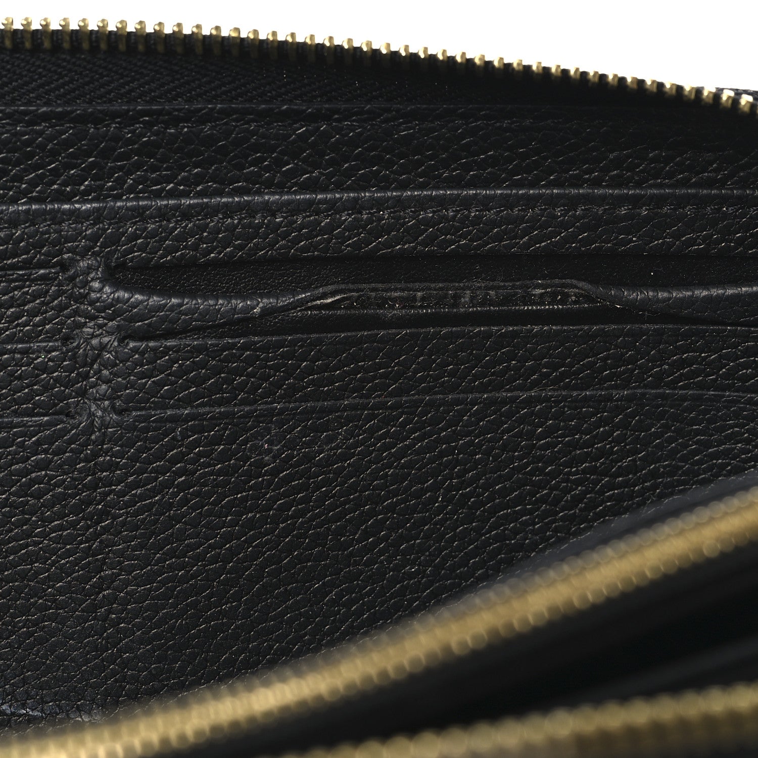 Empreinte Monogram Giant Zippy Wallet Black Beige