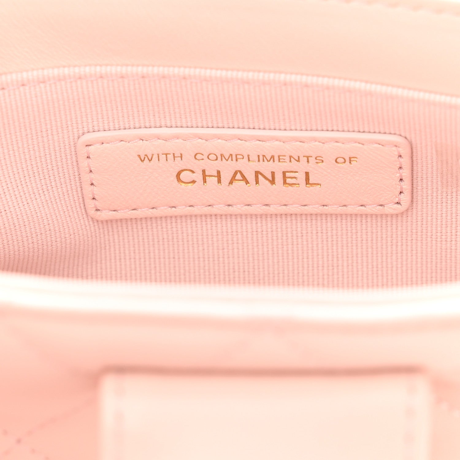Lambskin Quilted Mini CC Chain Bag Light Pink