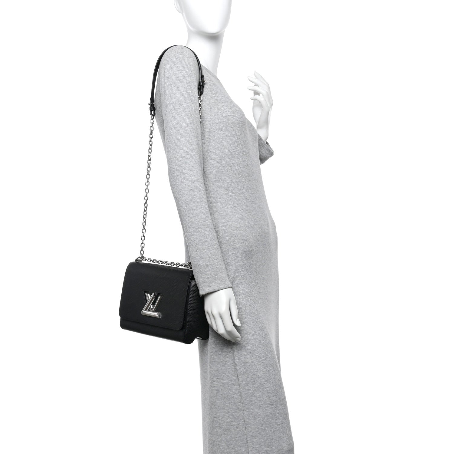 Epi Twist Shoulder Bag MM Black