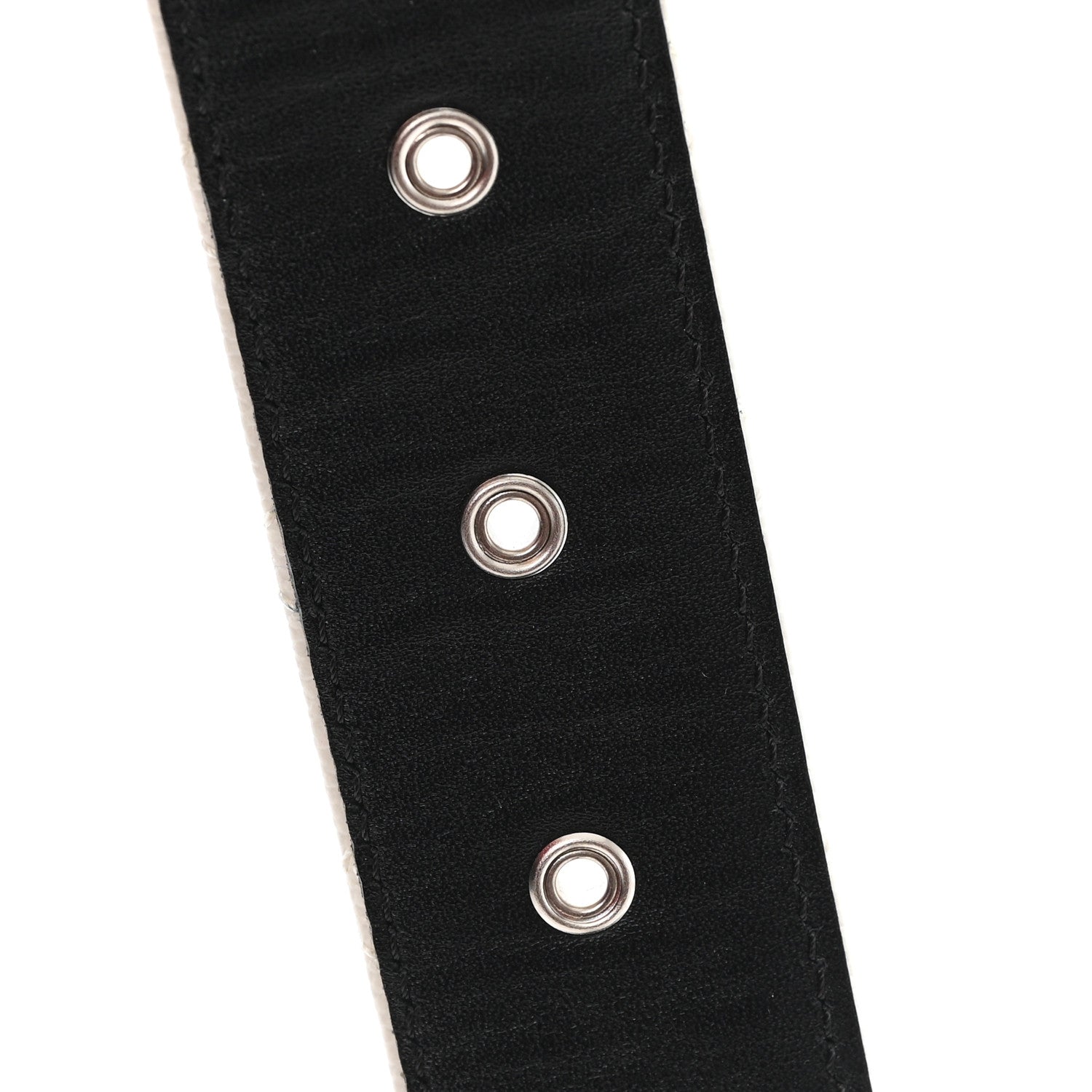 Caviar Quilted CC Chain Belt 80 32 White