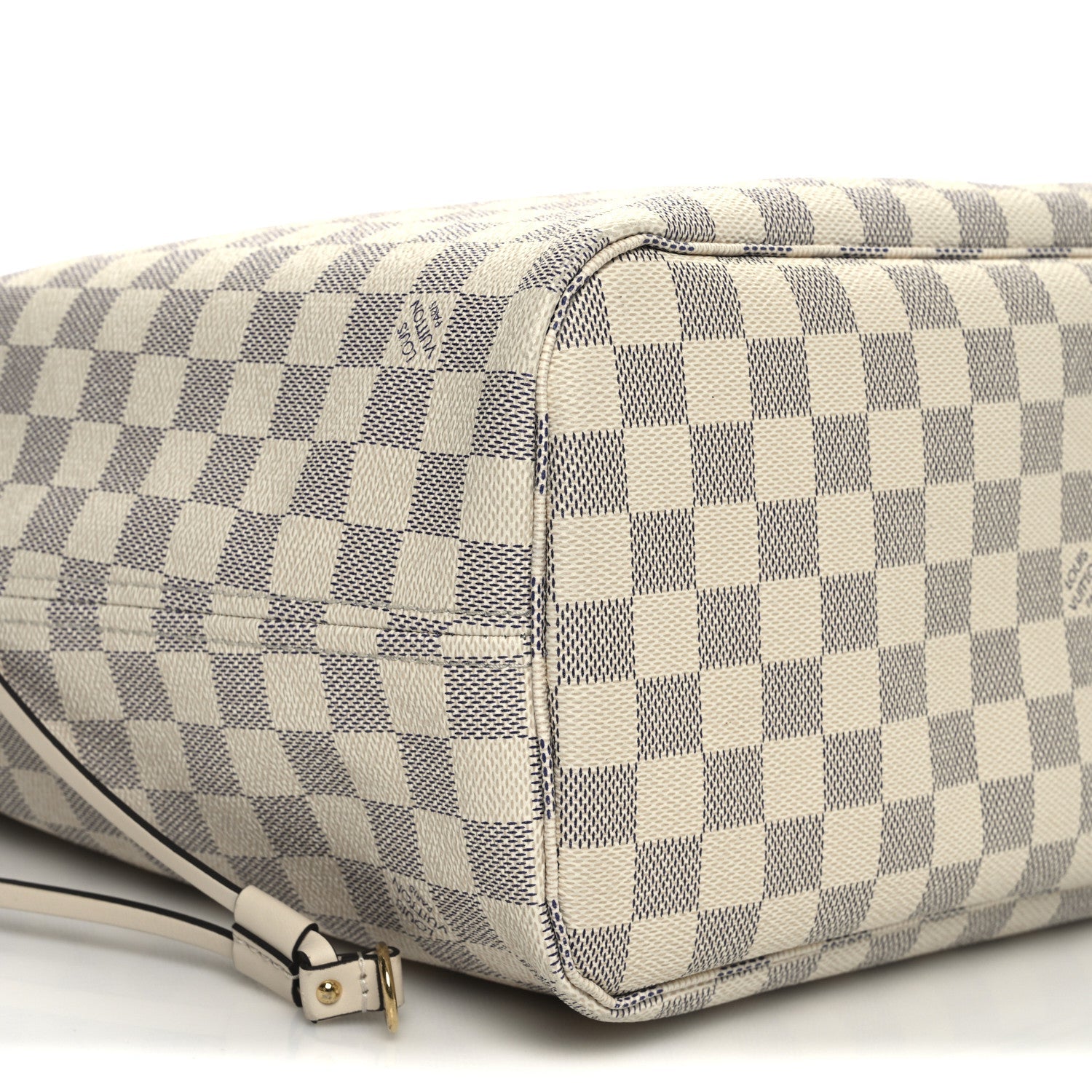 Damier Azur Braided Neverfull MM Pink