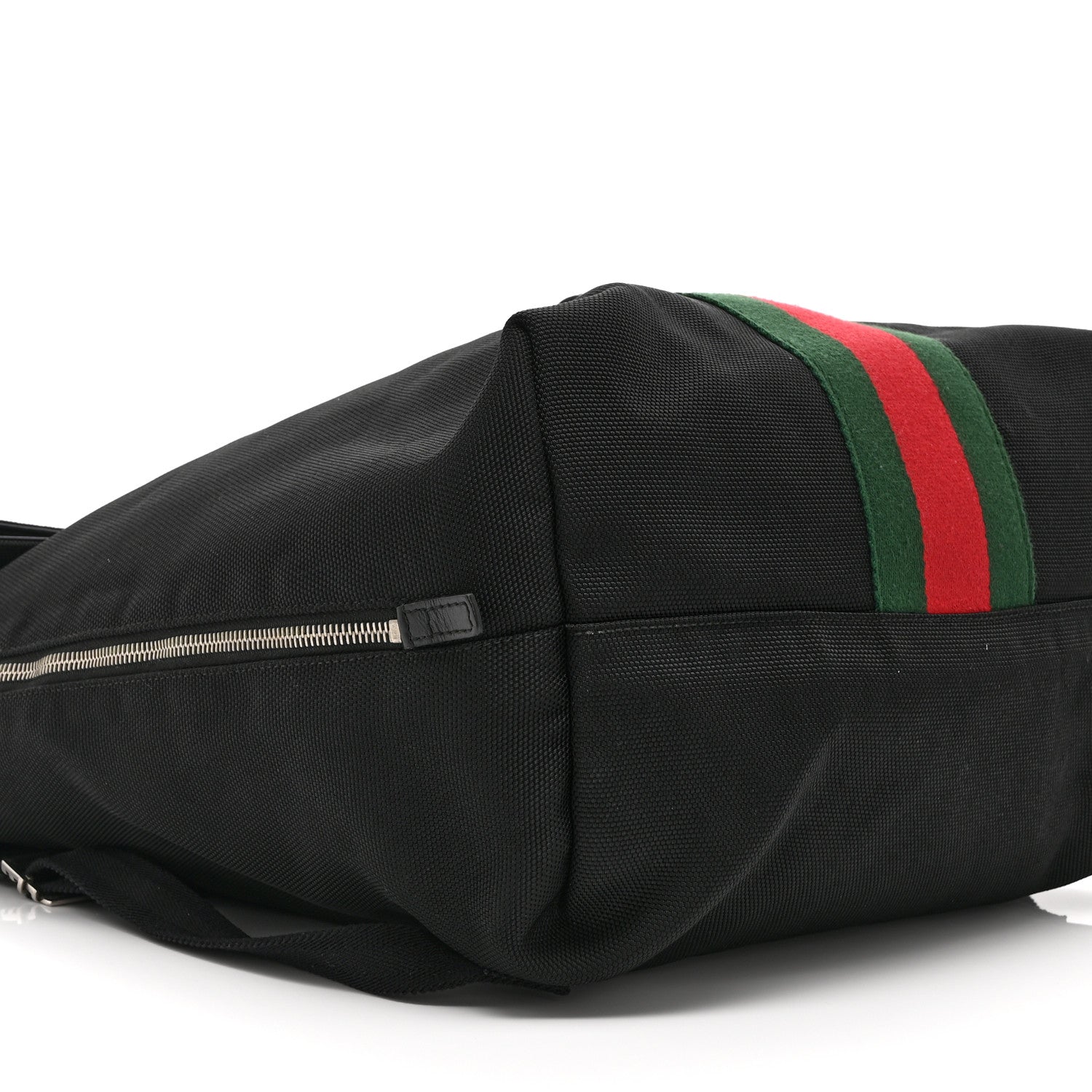 Techno Canvas Web Single Buckle Backpack Black