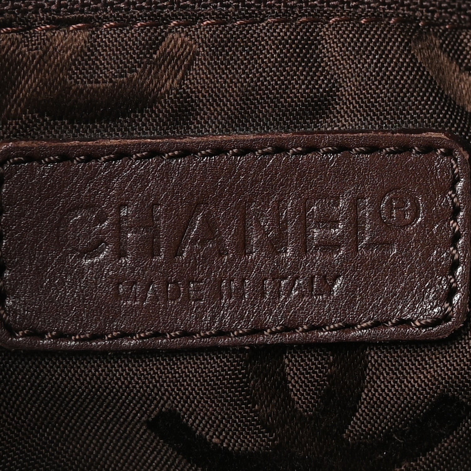 Calfskin Turnlock Shopper Tote Brown