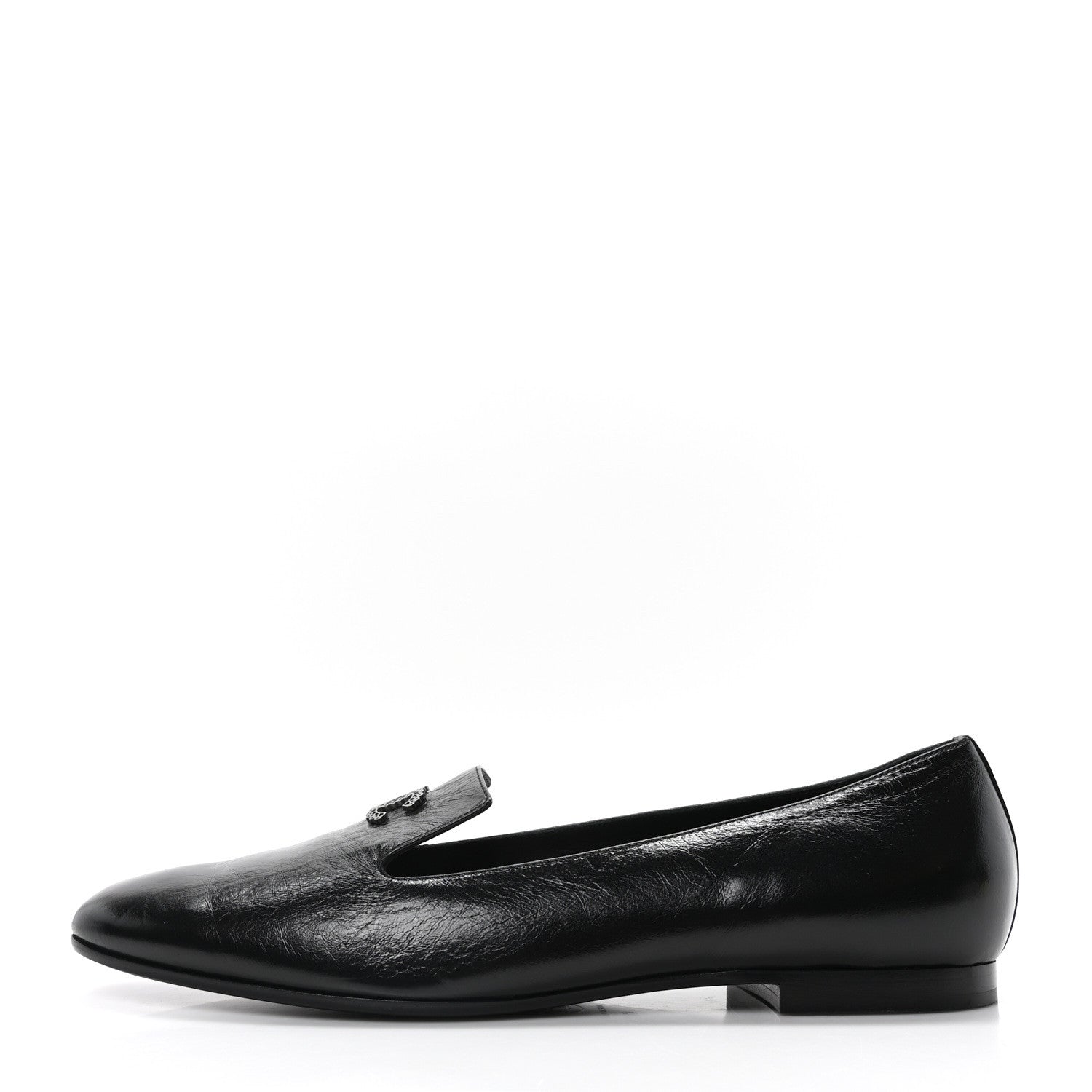Lambskin CC Loafers 41 Black