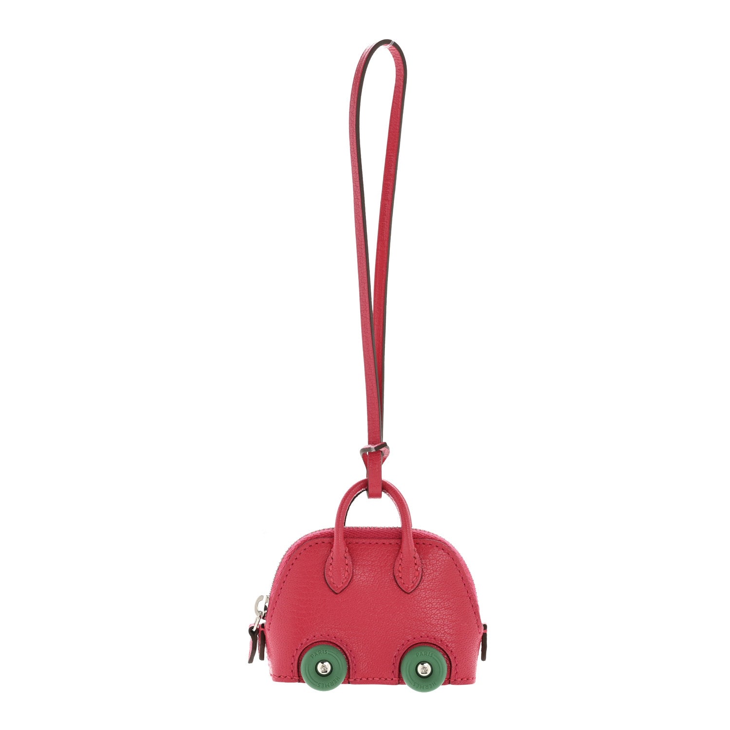 Chevre Chamkila Bolide On Wheels Bag Charm Rose Extreme Vert Vertigo