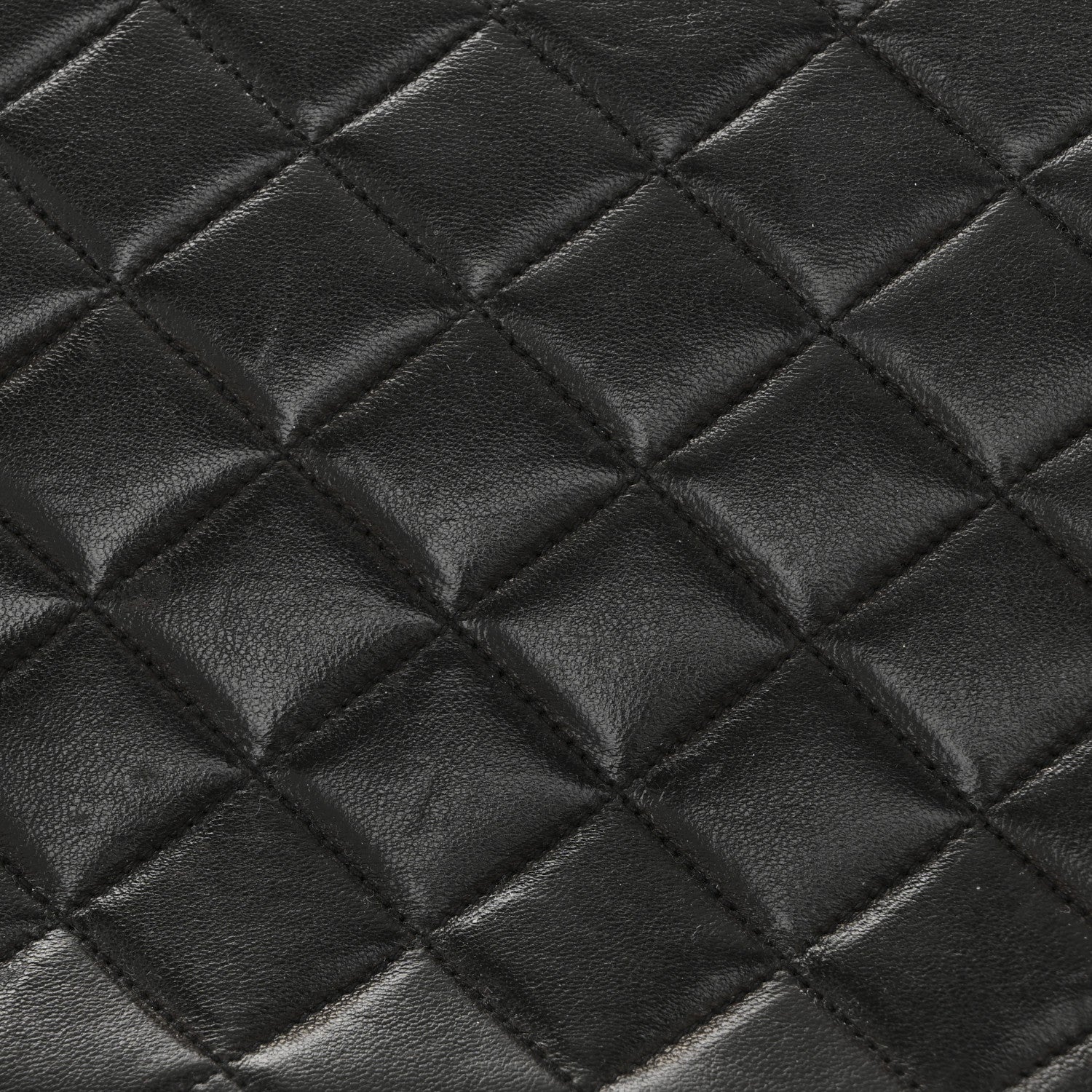 Lambskin Quilted Small Single Flap Black