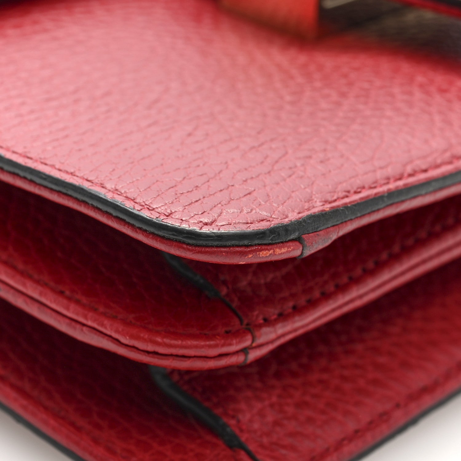 Dollar Calfskin Small Interlocking G Shoulder Bag Red