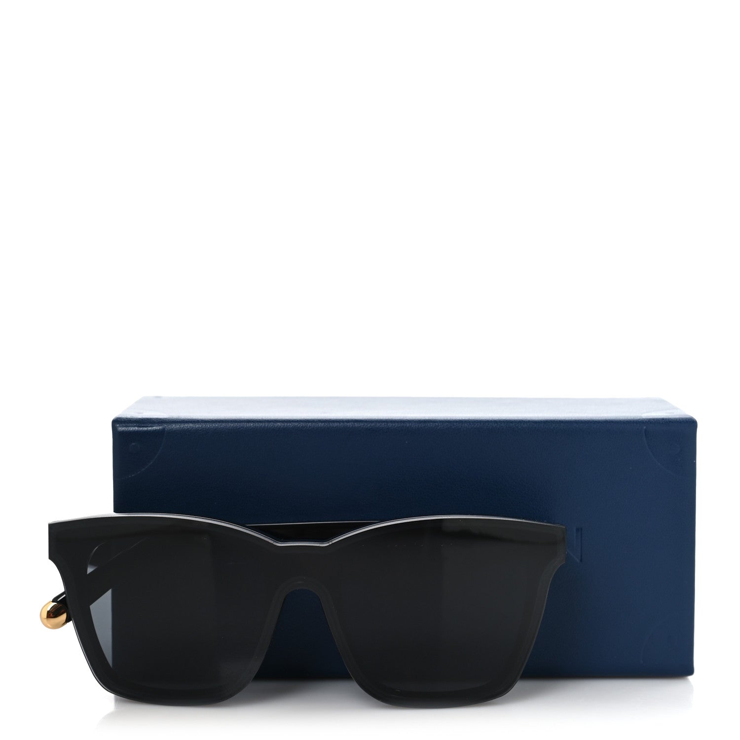 Acetate Nylon LV Script Square Sunglasses Z2970W Black