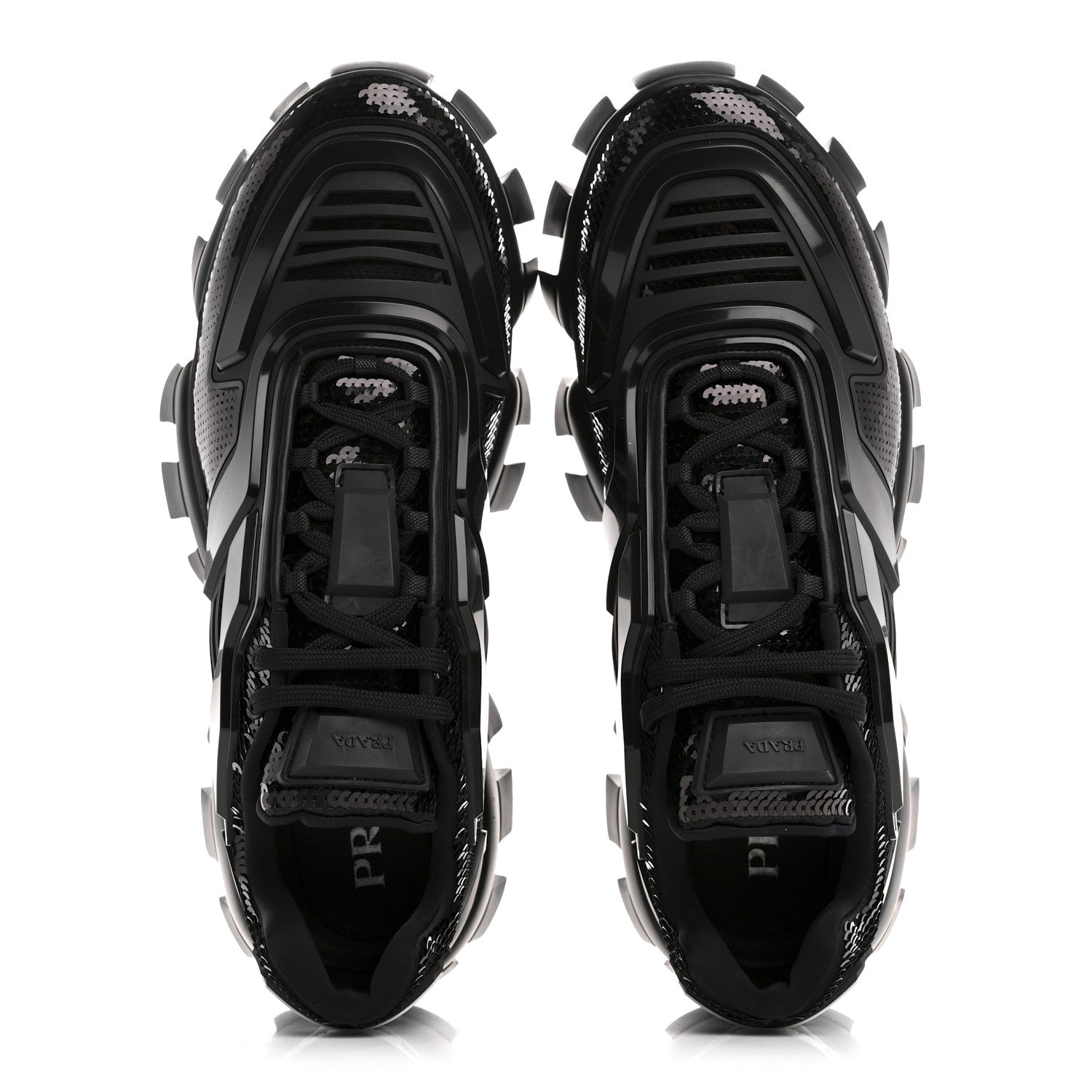 Sequin Cotton Rubber Mens Cloudbust Thunder Sneakers 9 Black