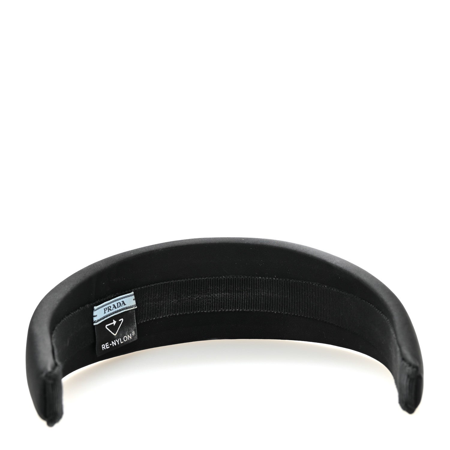 Re-Nylon Metal Triangle Logo Headband Black