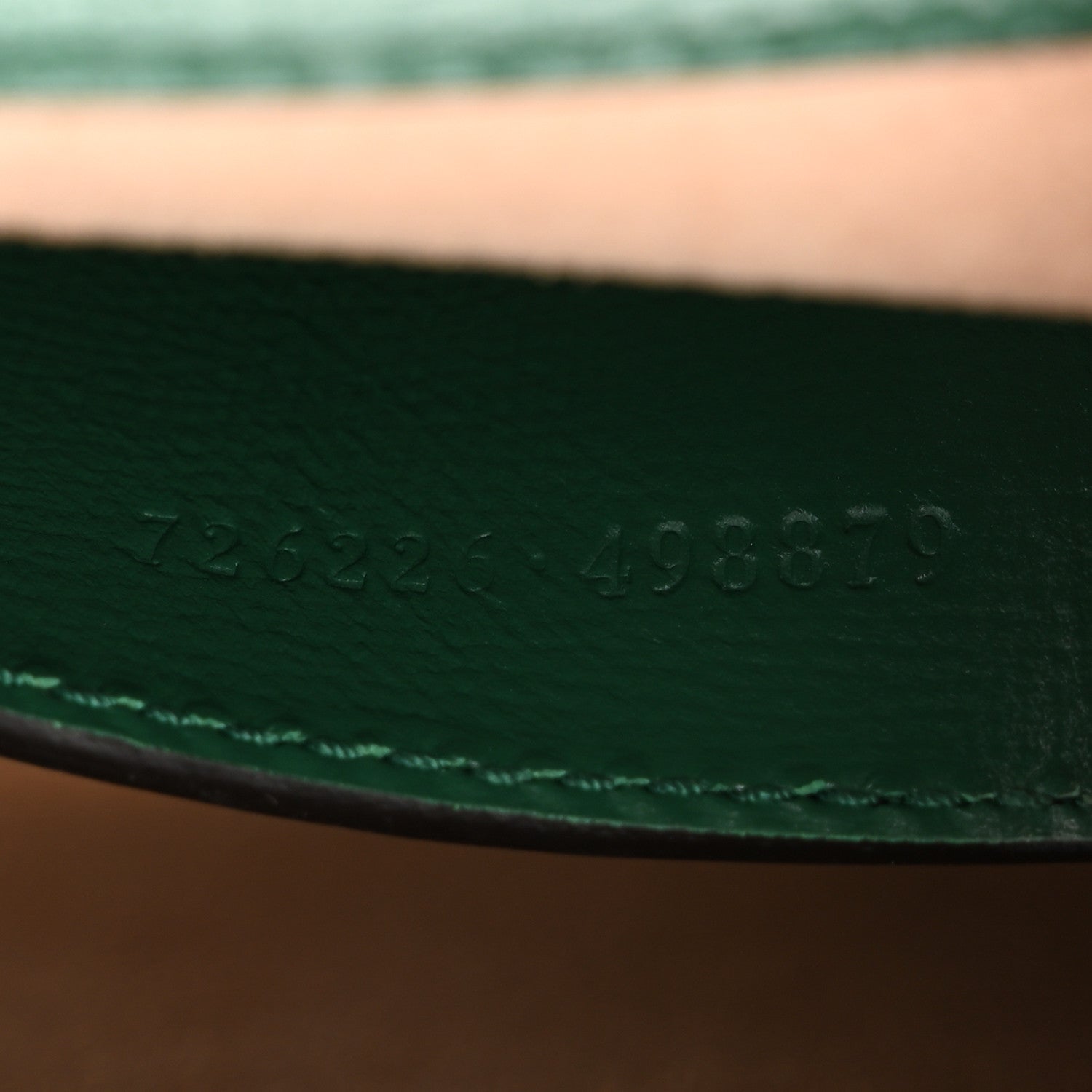 Azalea Calfskin Web Monochrome Horsebit 1955 Shoulder Bag Emerald