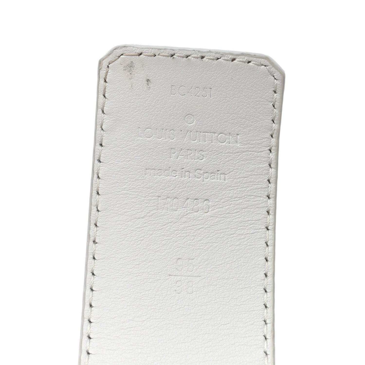 X NIGO LV Made Tiger 40mm Reversible Belt 95 38 95 38 White