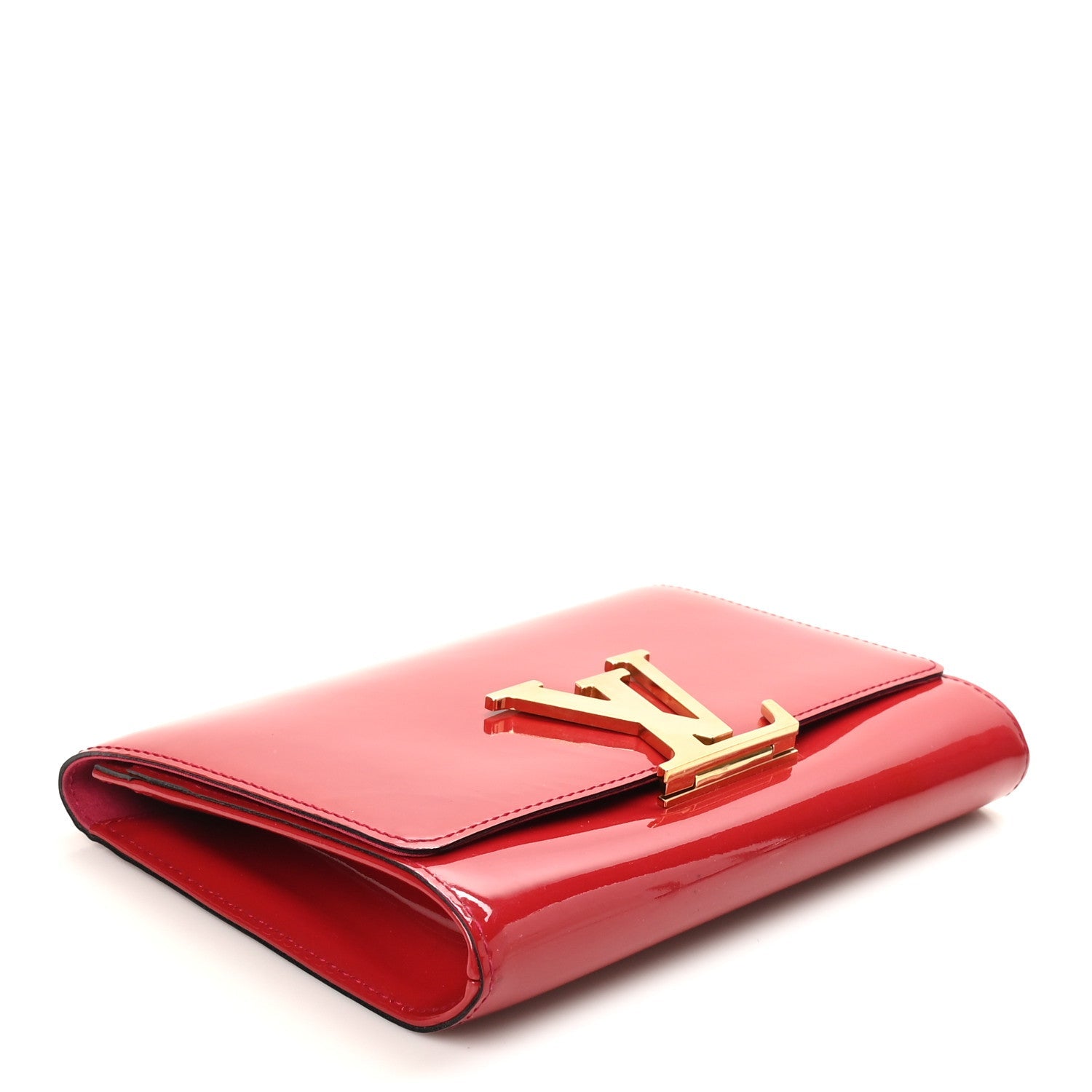 Patent Louise Clutch Rose Indien