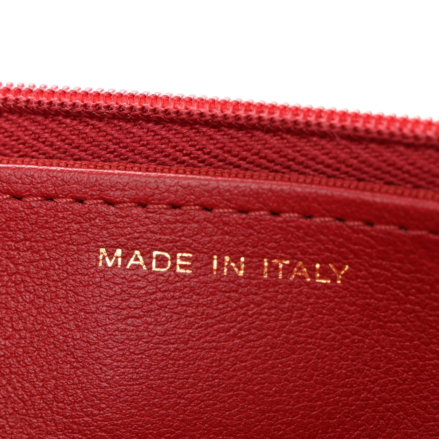 Patent Quilted Chain Around Heart Wallet On Chain WOC Red