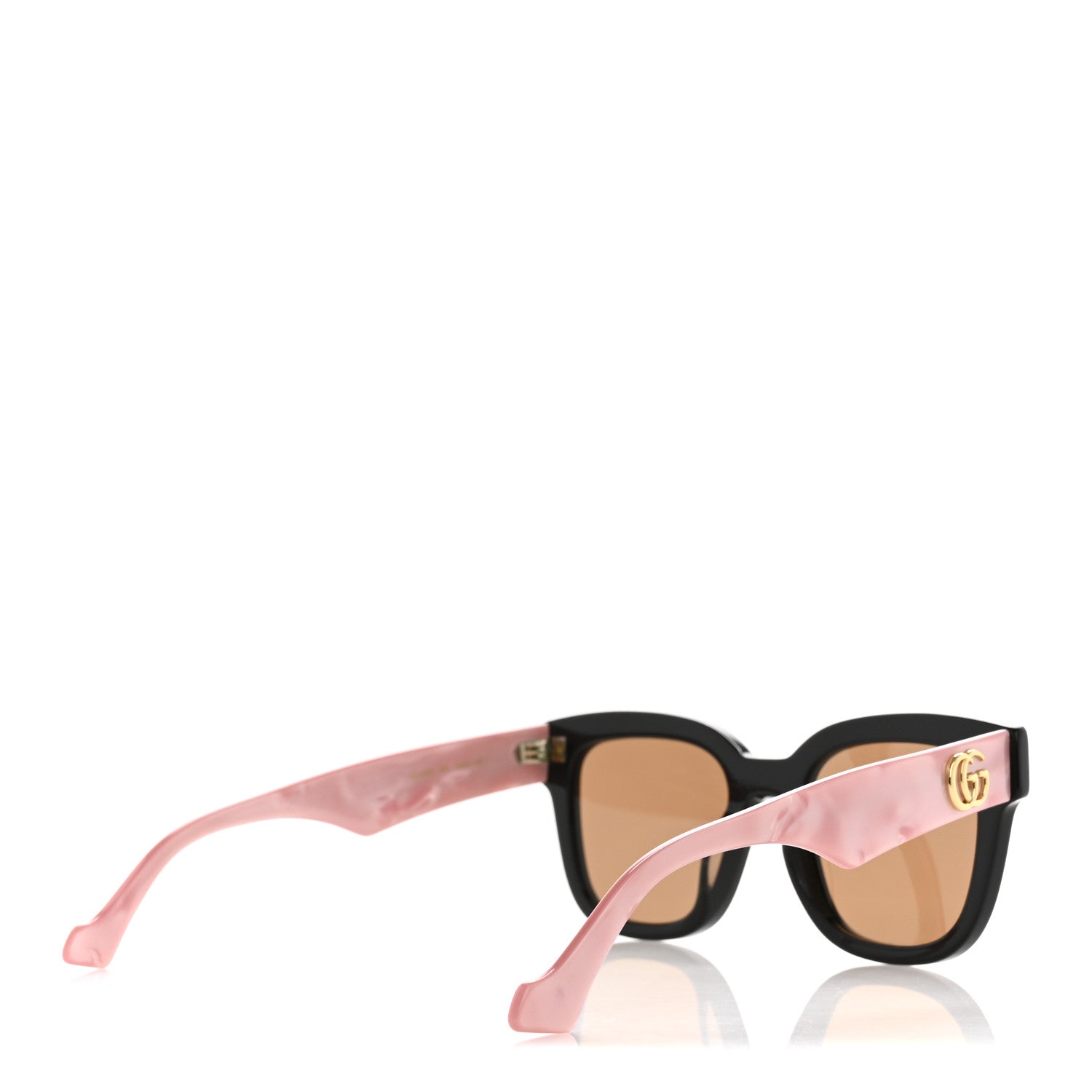 Rectangle 52mm Frame Sunglasses GG0998/S Black Pink