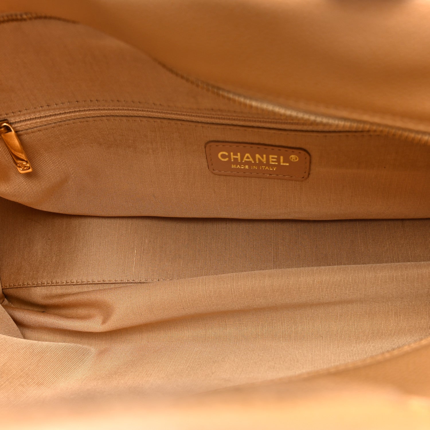 Caviar Quilted Large Bowler Bag Beige