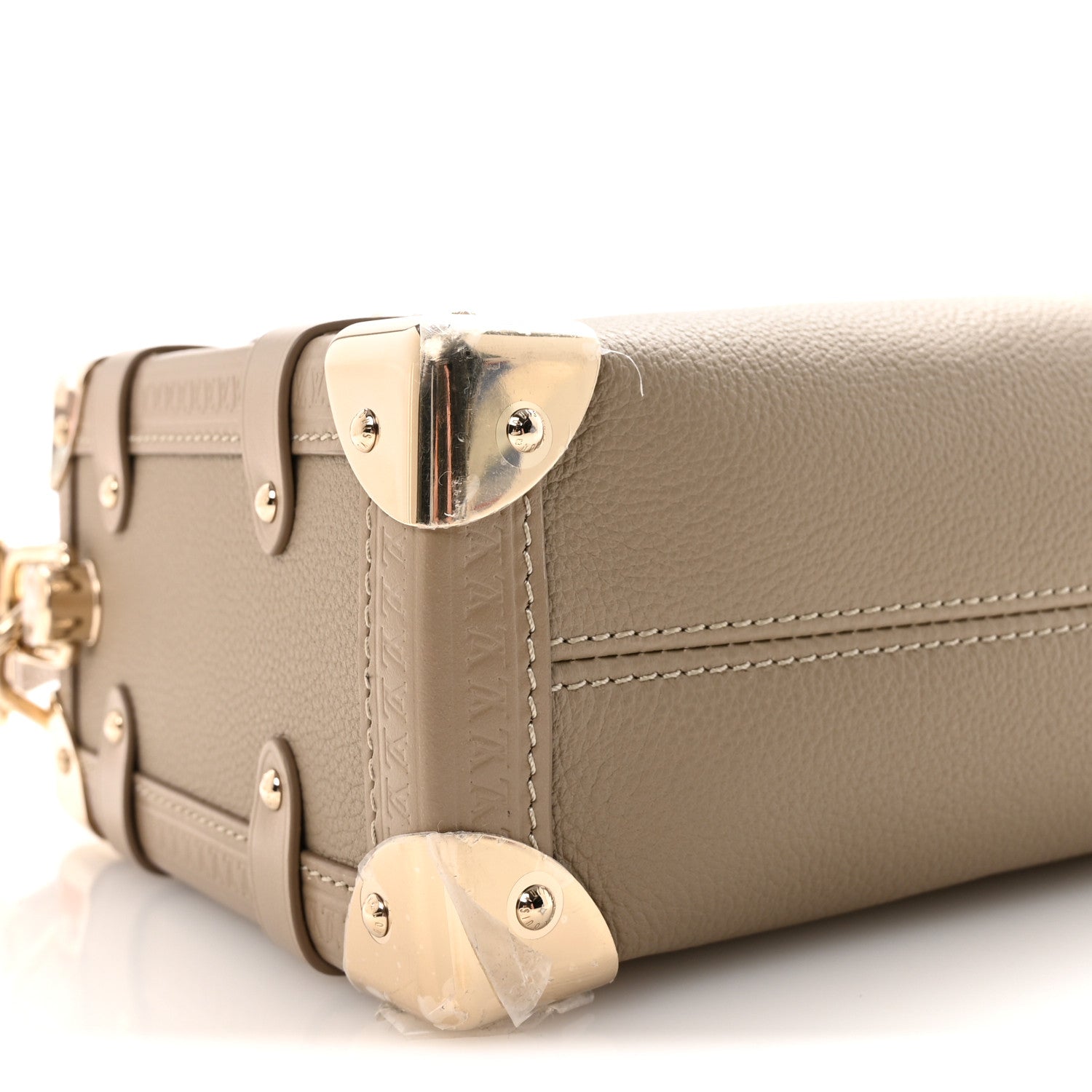 Calfskin Side Trunk MM Taupe