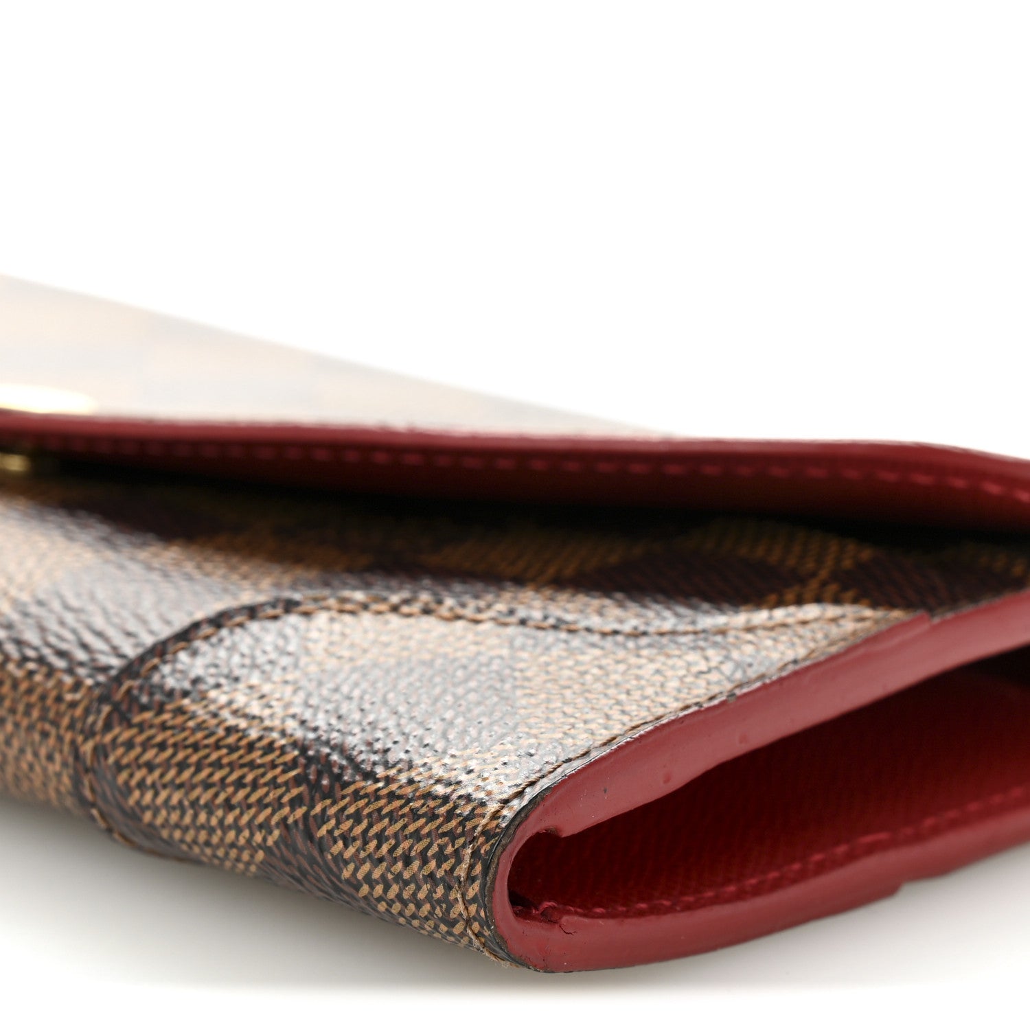Damier Ebene Caissa Wallet Cherry