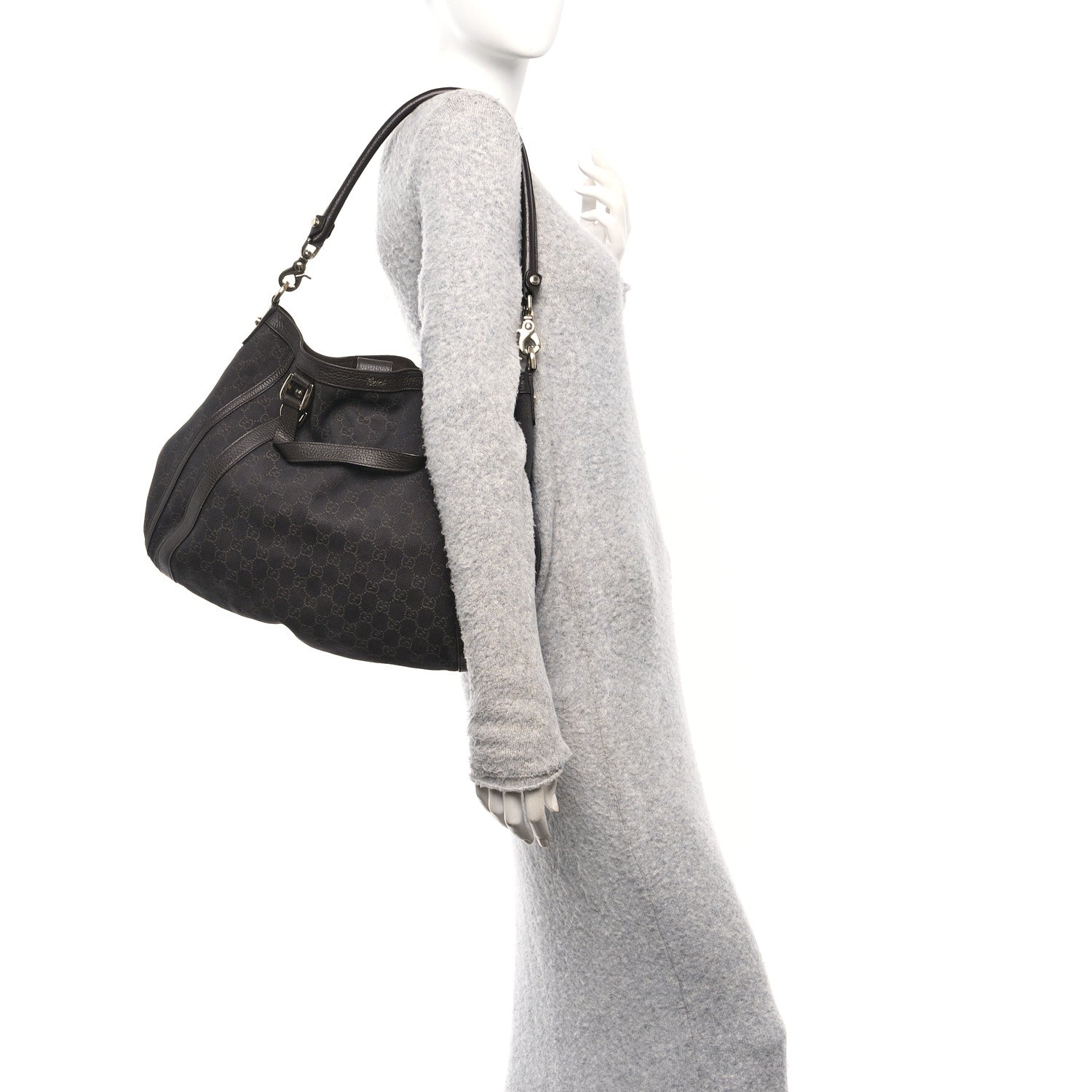 Monogram Medium Abbey Convertible Tote Dark Brown