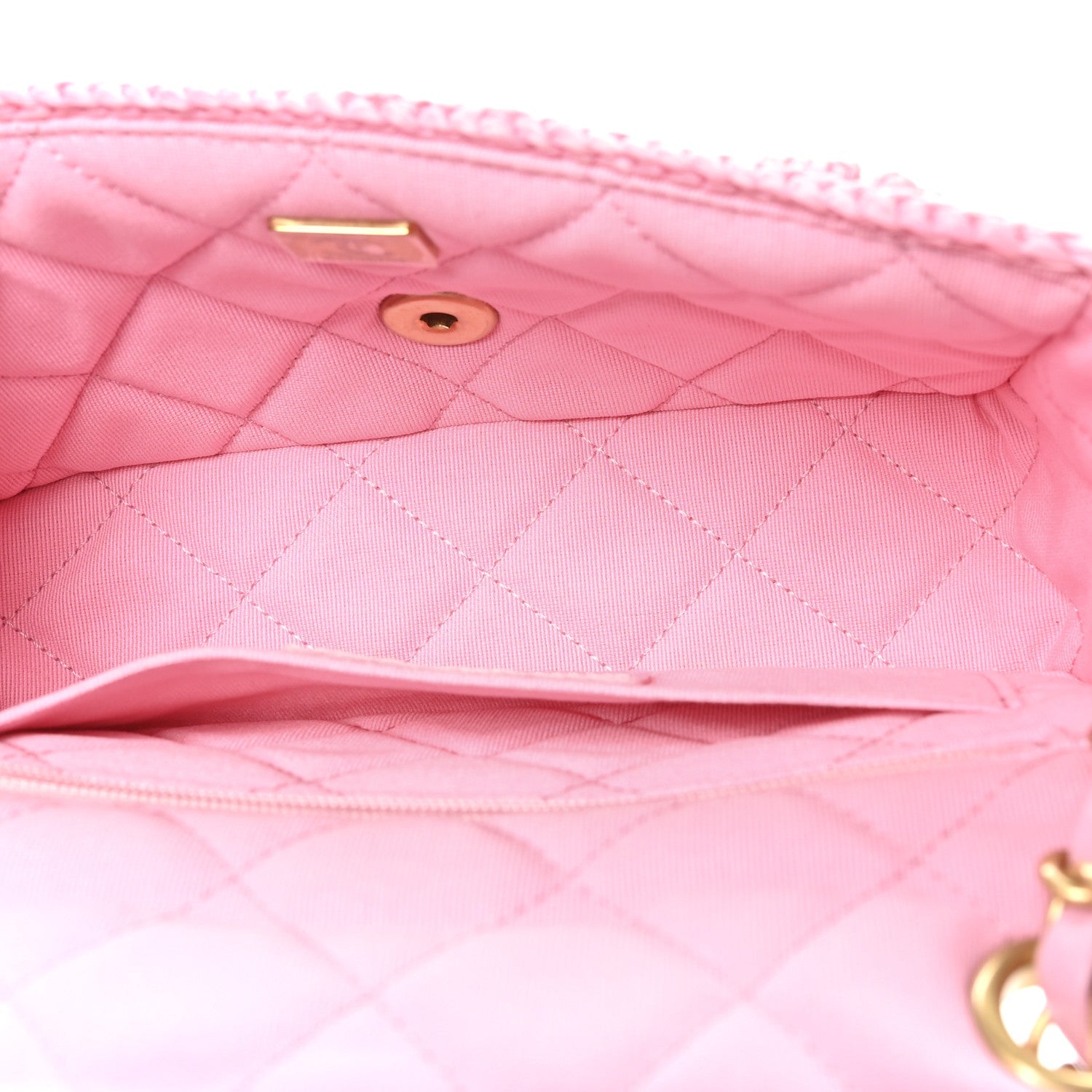 Raffia Small Dolce Raffia Flap Bag Pink