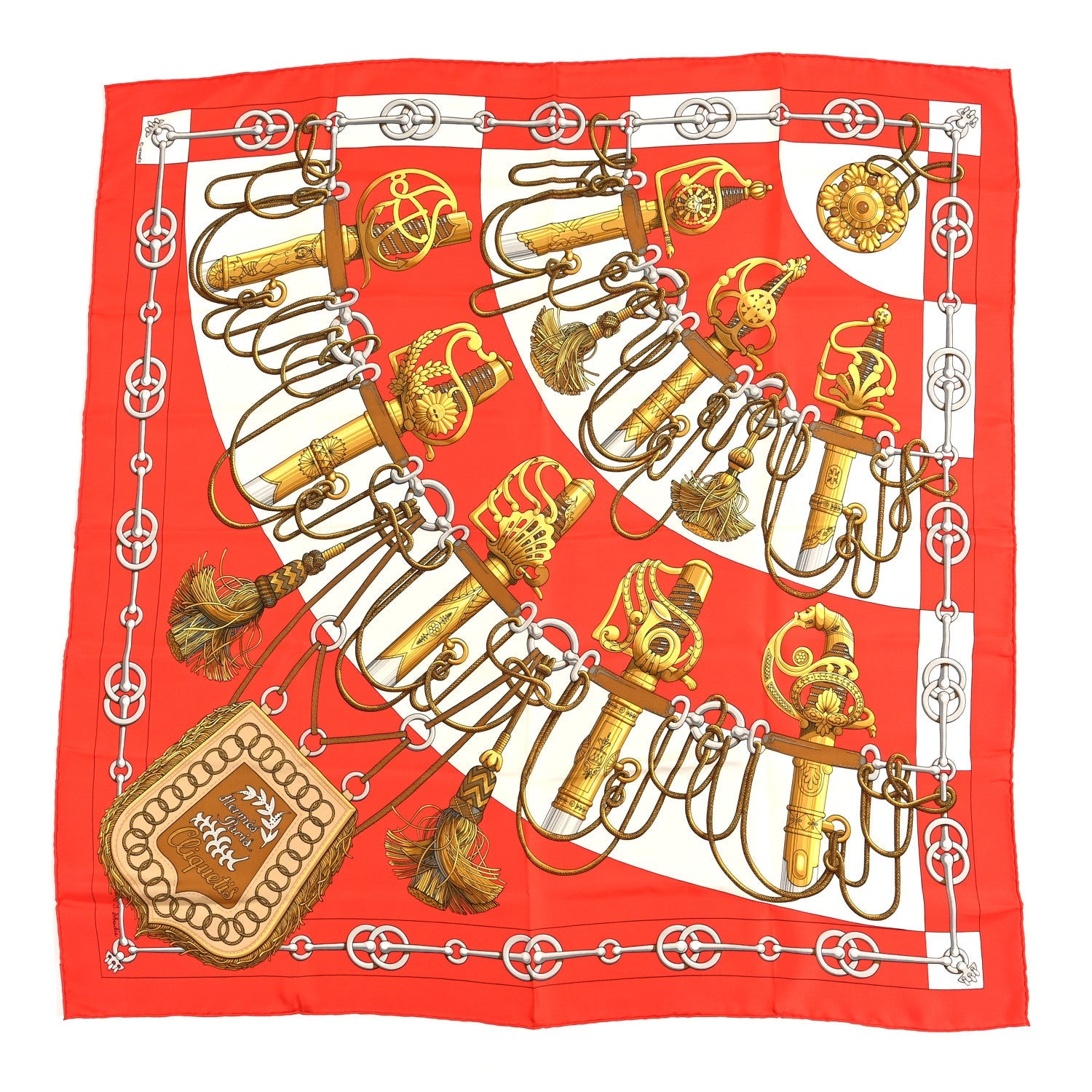 Silk Cliquetis Scarf 90