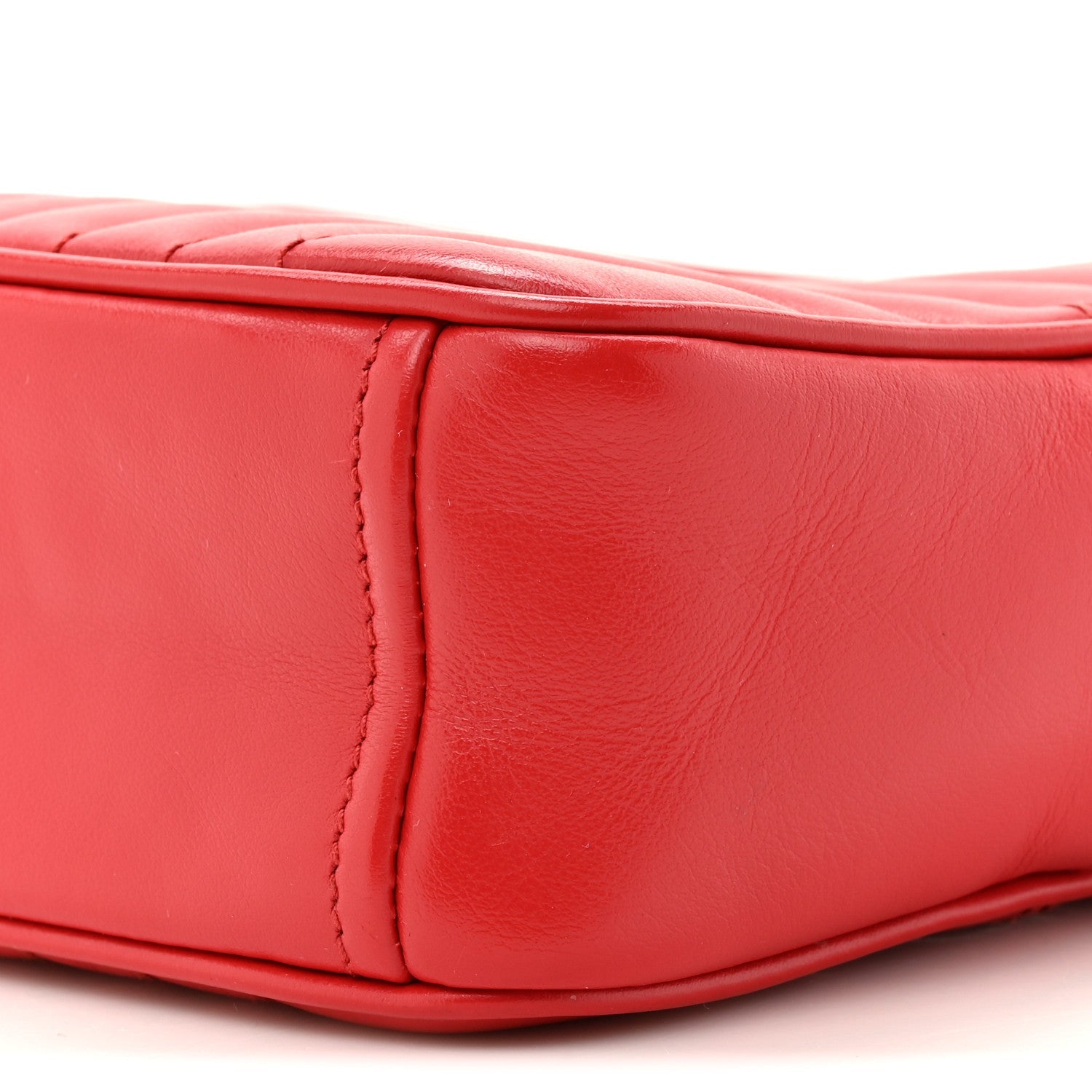 Soft Calfskin Diagramme Camera Bag Rosso