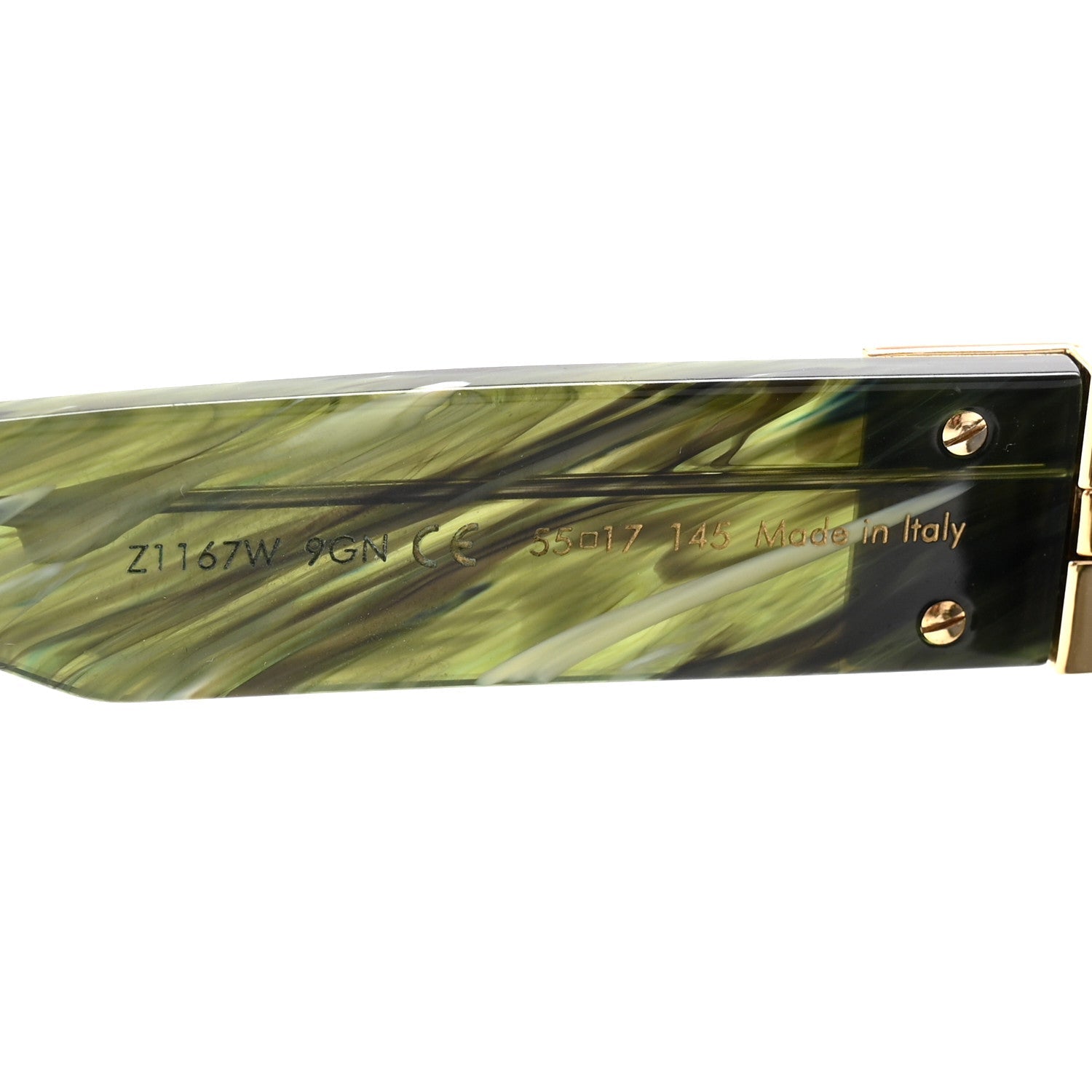 Acetate 1.1 Millionaires Z1167E Sunglasses Green Marble