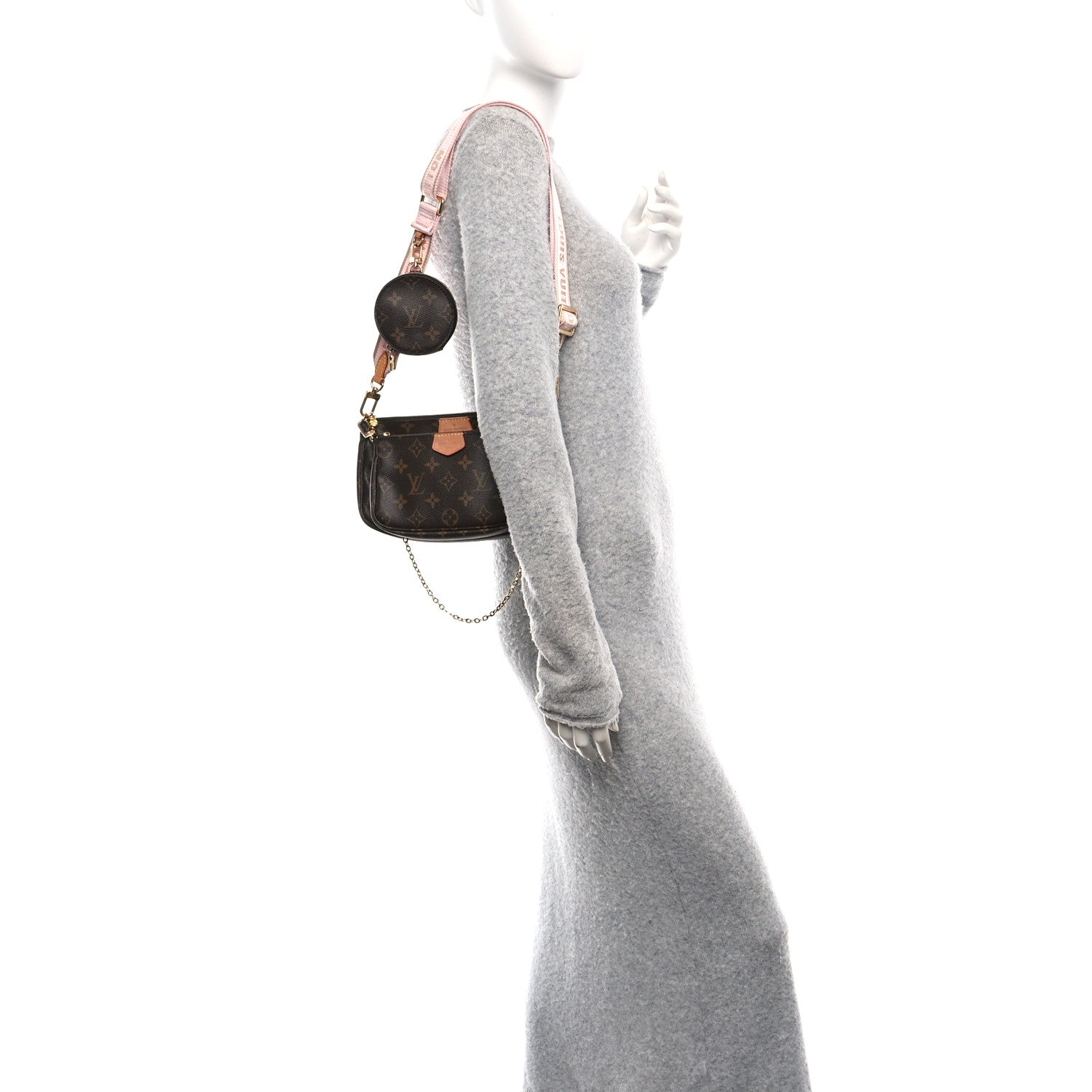 Monogram Multi Pochette Accessories Rose Clair