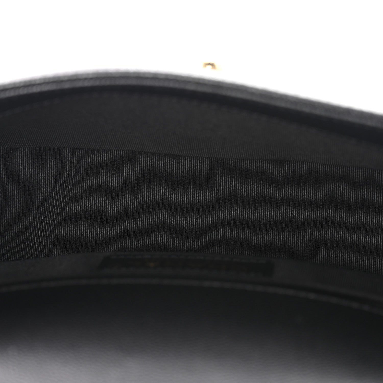 Caviar Quilted Small Boy Flap Black