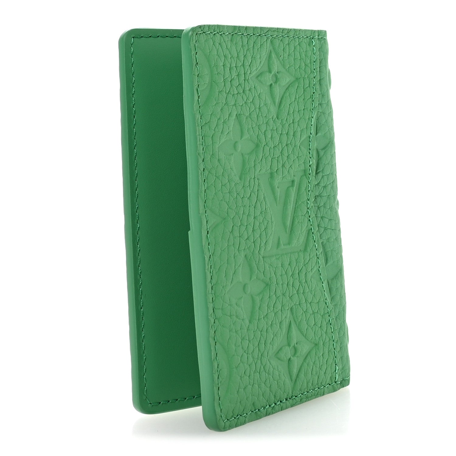Taurillon Monogram Pocket Organizer Bamboo Green