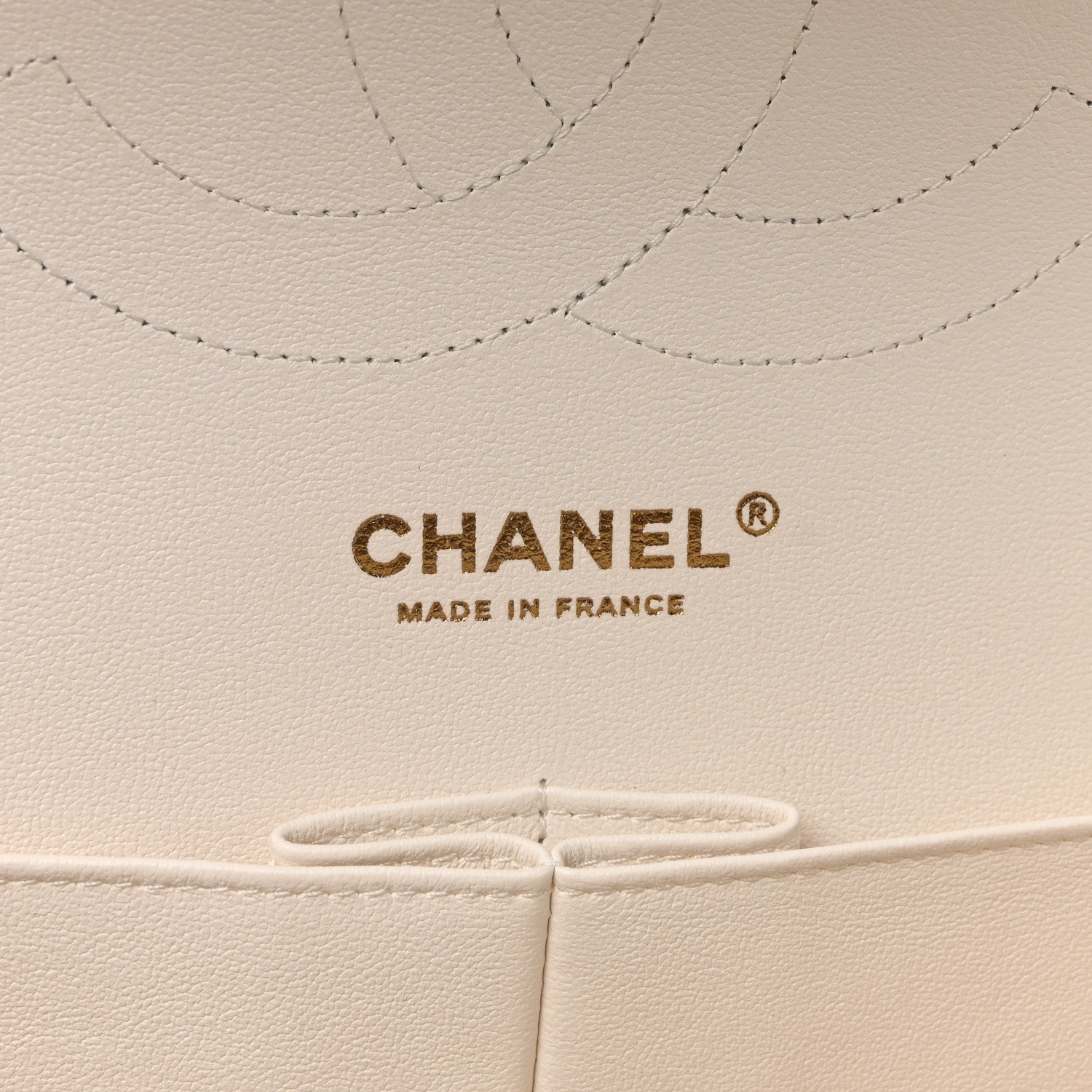 Caviar Quilted Jumbo Double Flap White