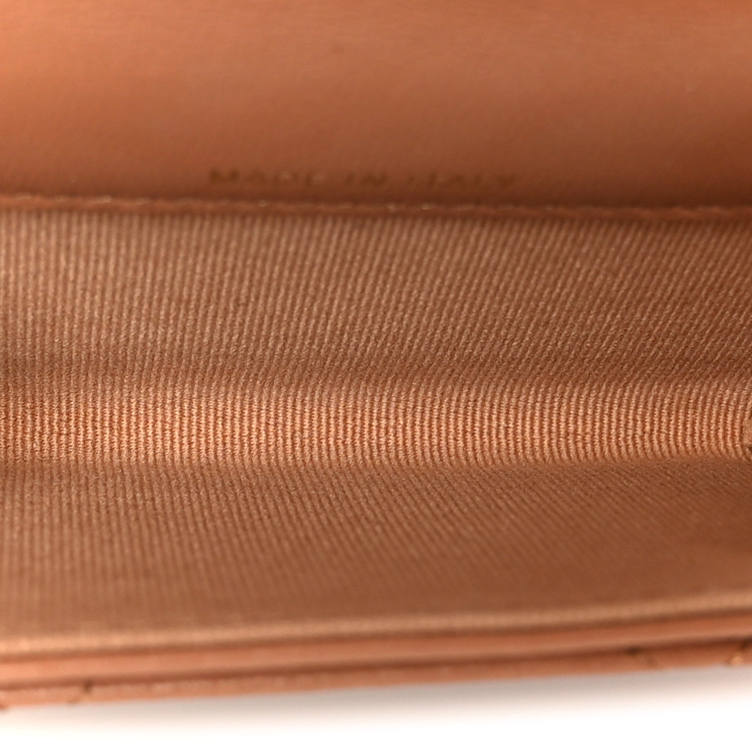 Lambskin Quilted Chanel 19 Flap Card Holder Brown