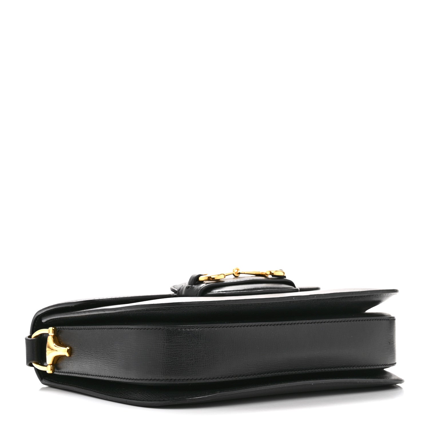 Azalea Calfskin Horsebit 1955 Shoulder Bag Black