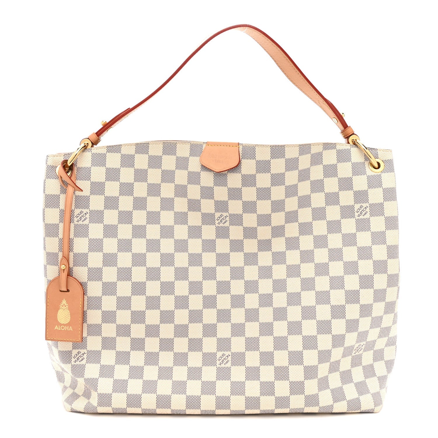 Damier Azur Graceful MM Rose Ballerine