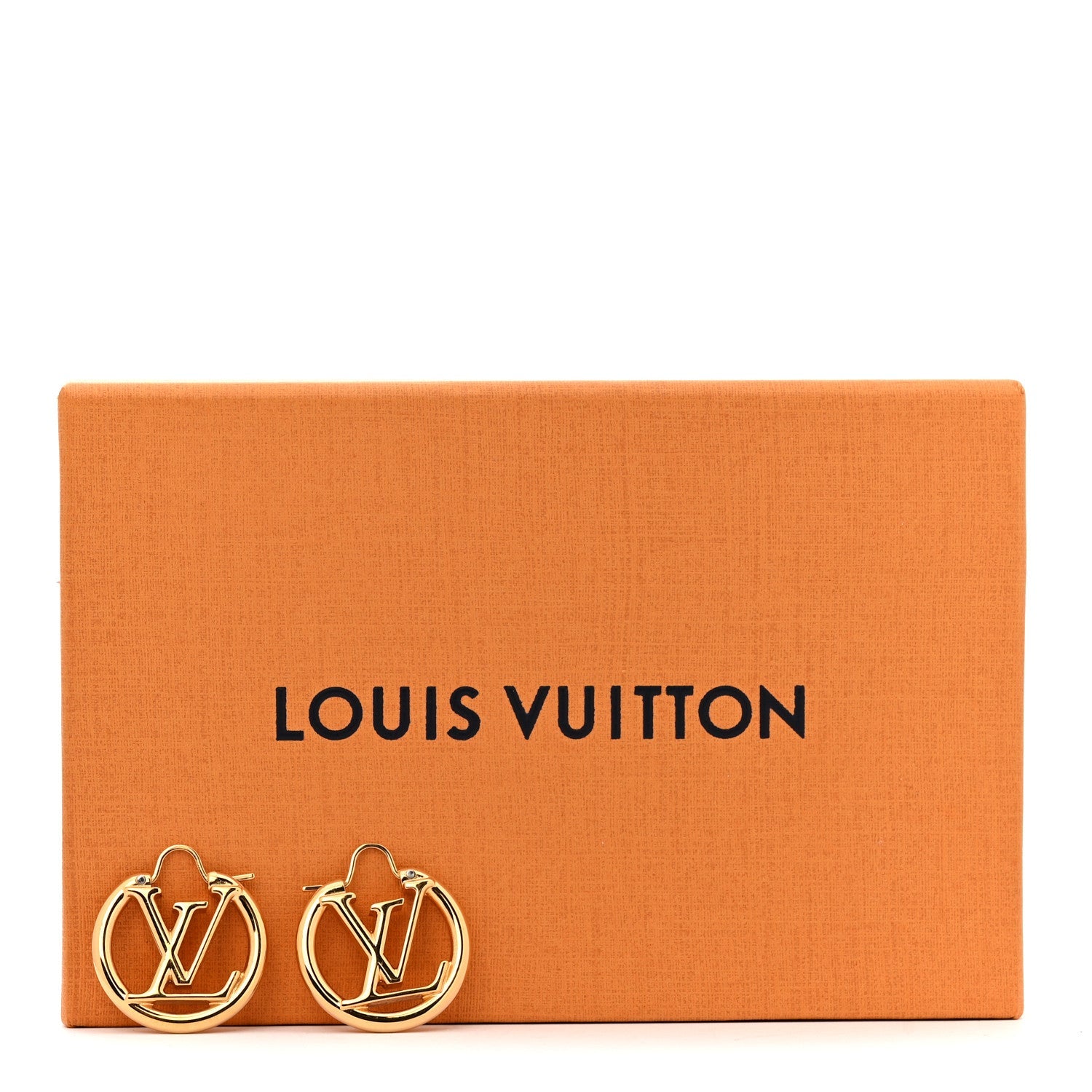 Metal Small Louise Hoop Earrings Gold