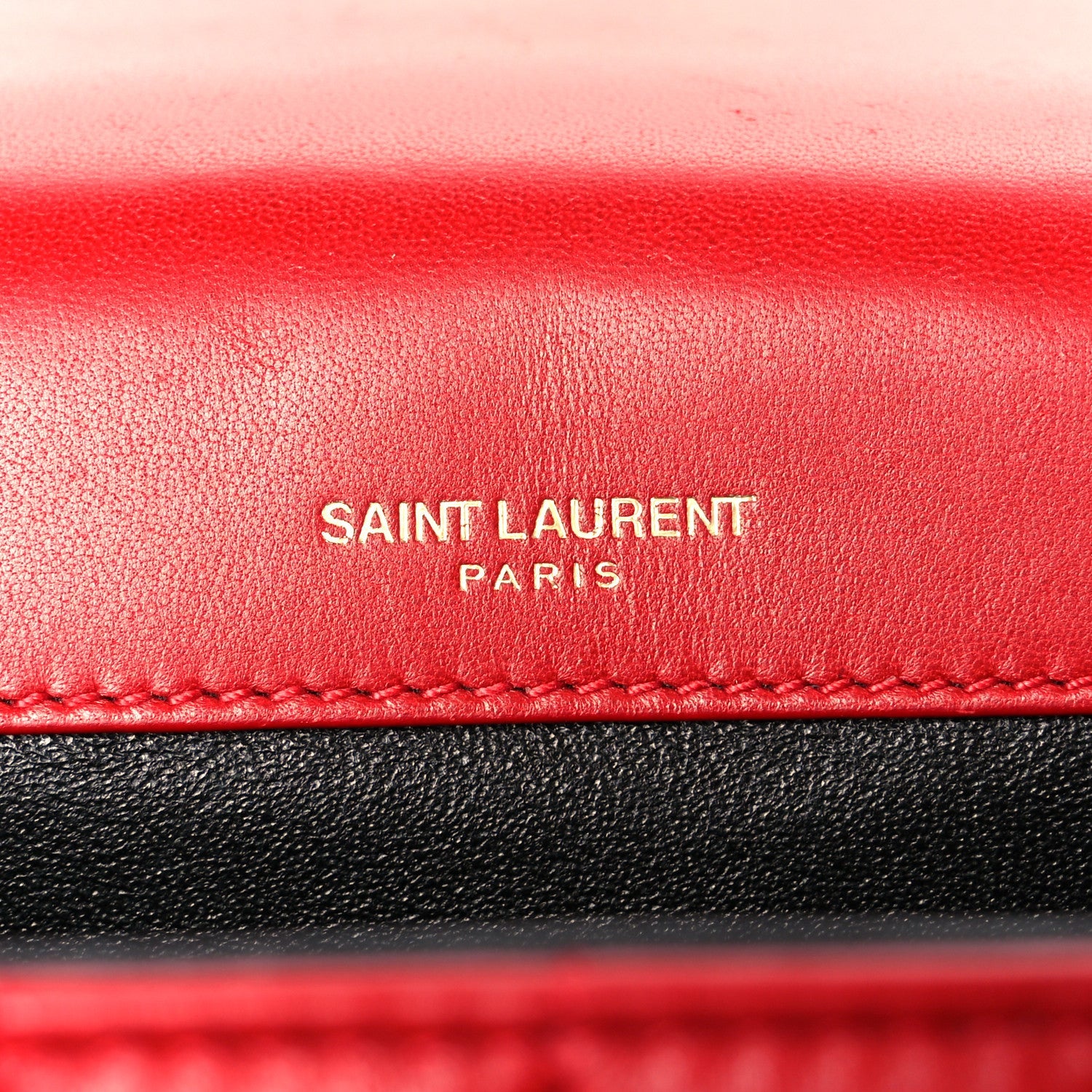 Lambskin Matelasse Monogram Large Vicky Chain Bag Rouge Eros